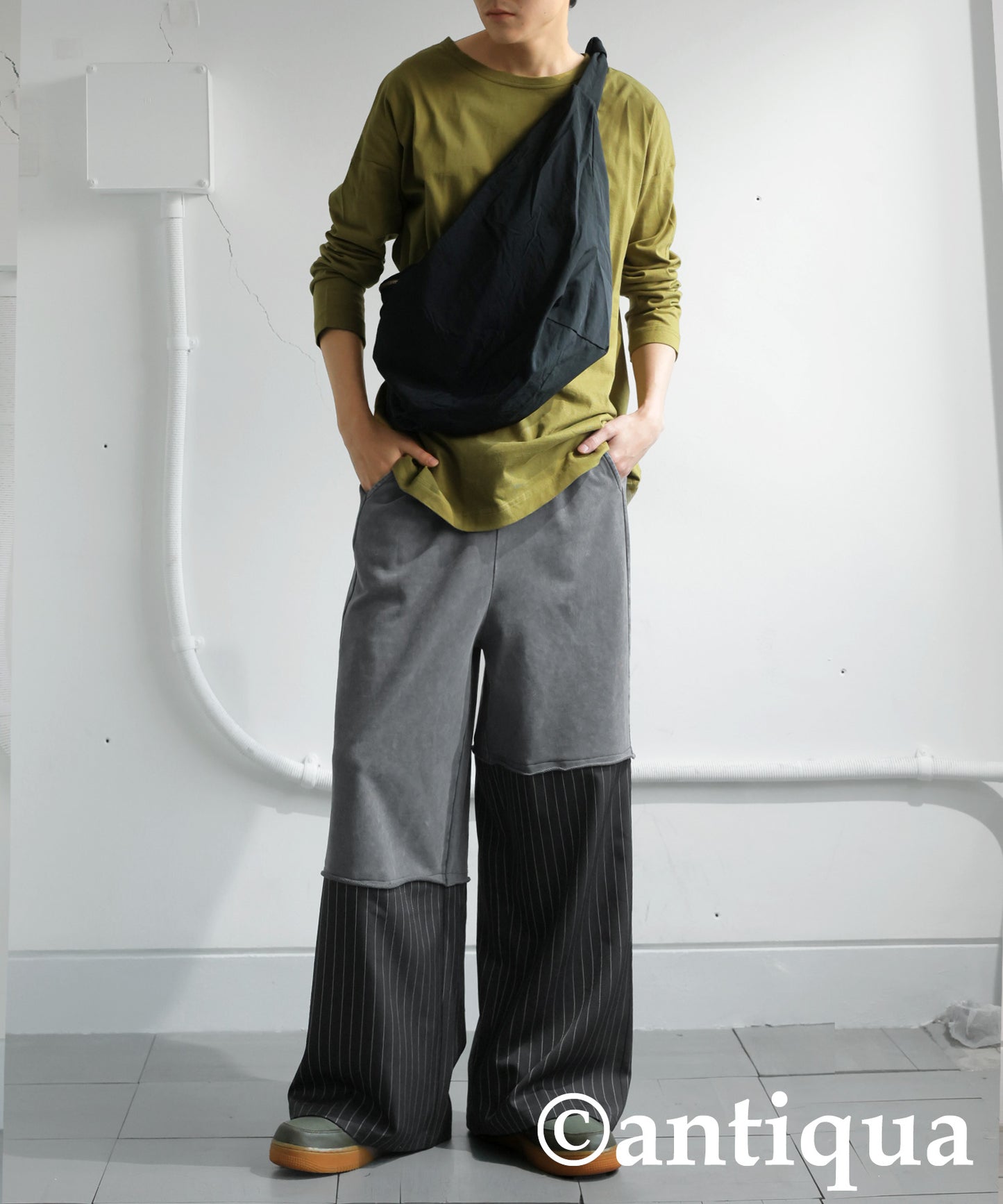 Vintage-style Striped Pants Men’s