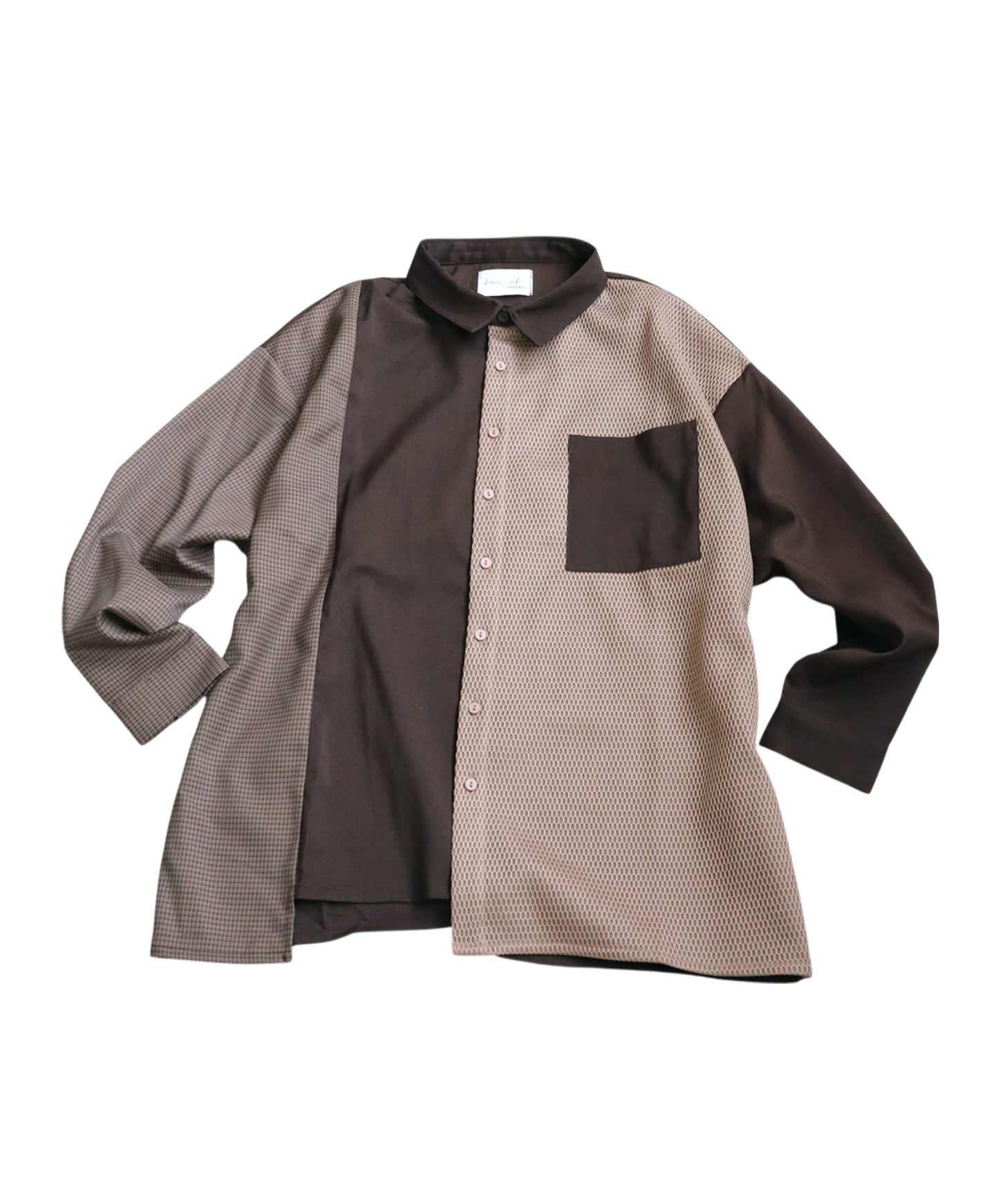 Shirt with Different Materials Ladies