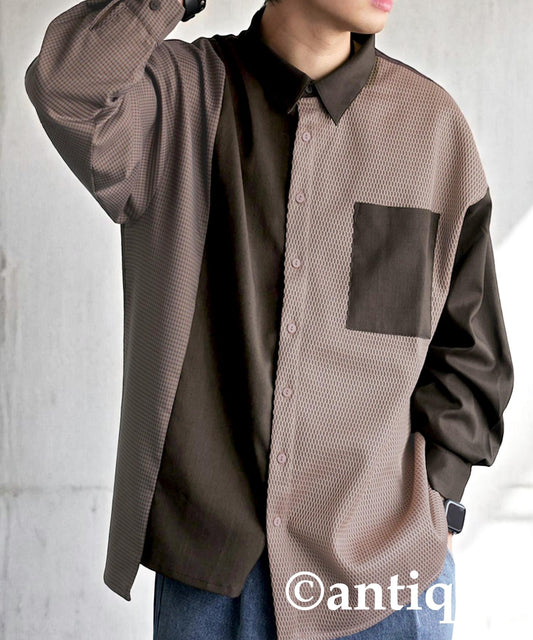 Men's Shirt With Different Materials