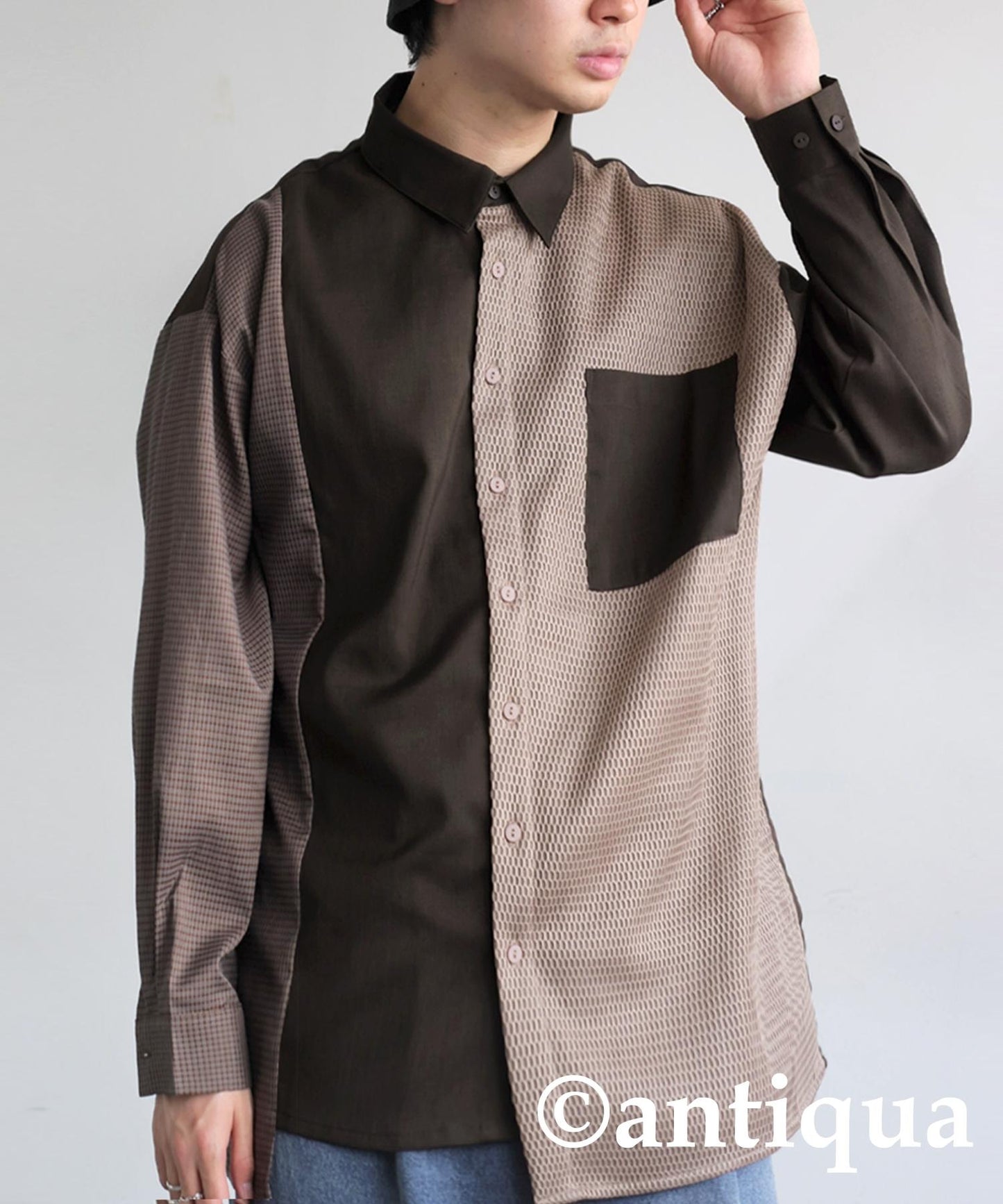 Men's Shirt With Different Materials