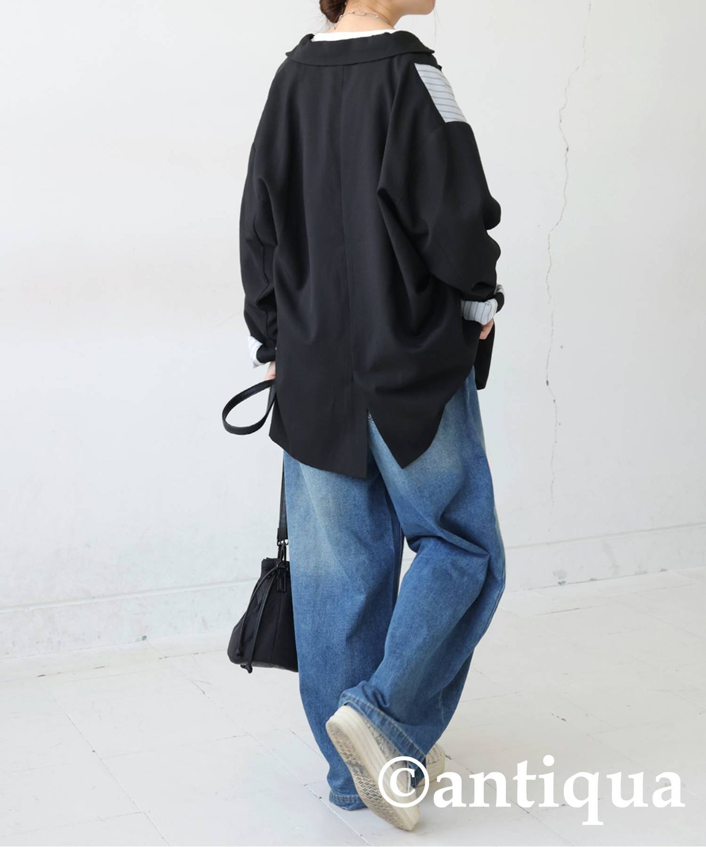 Switched Striped Jacket Ladies