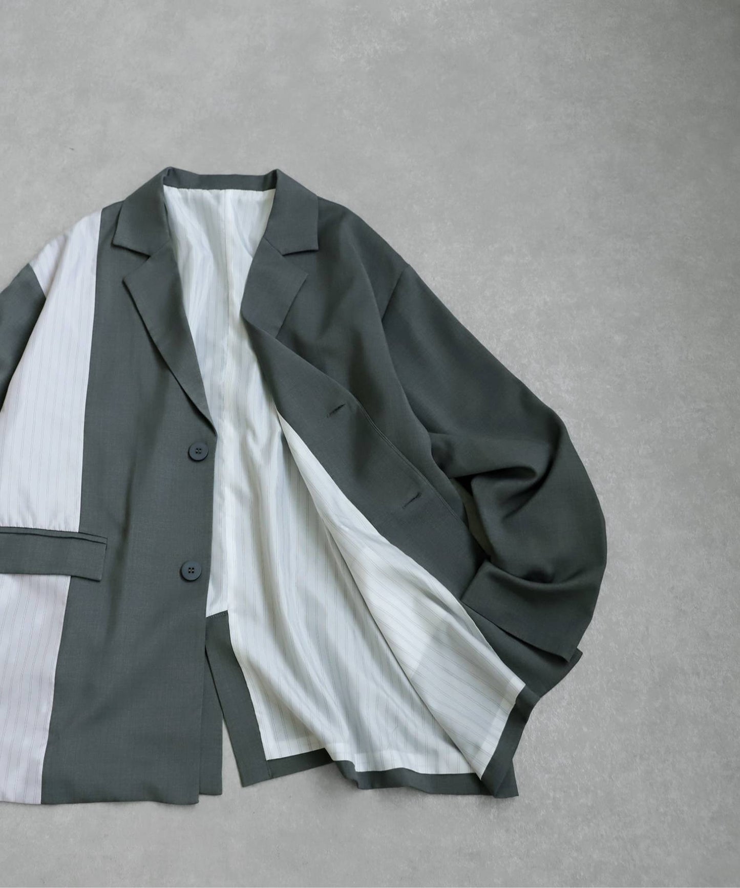 Switched Striped Jacket Ladies