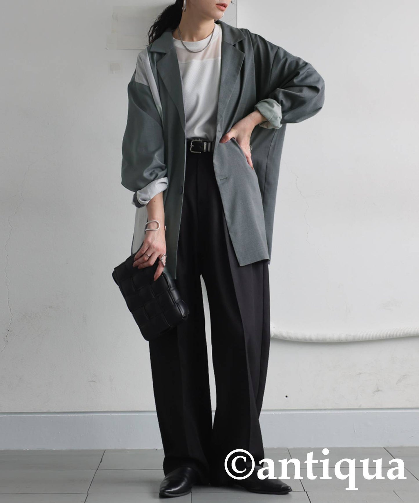 Switched Striped Jacket Ladies