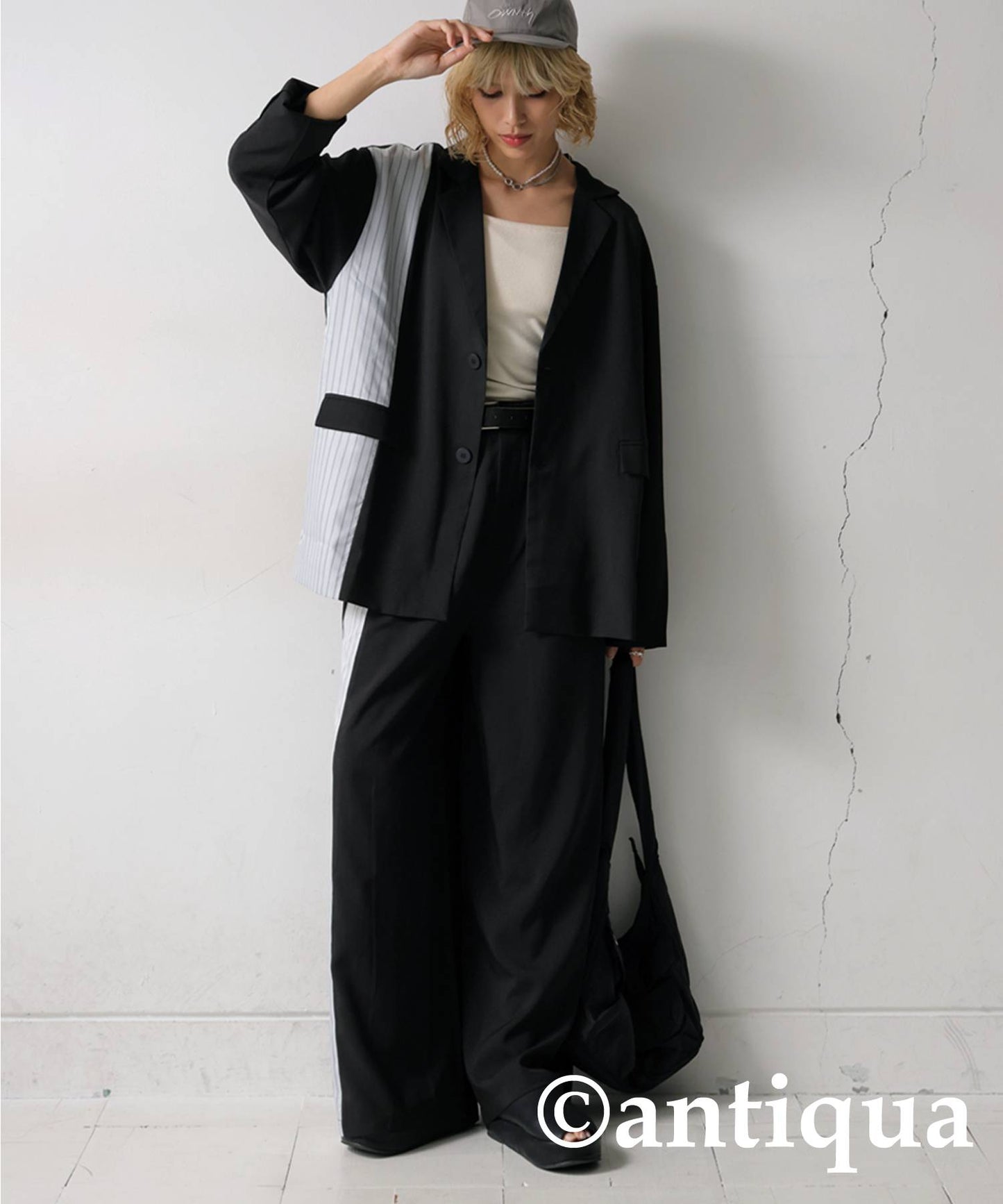 Switched Striped Jacket Ladies