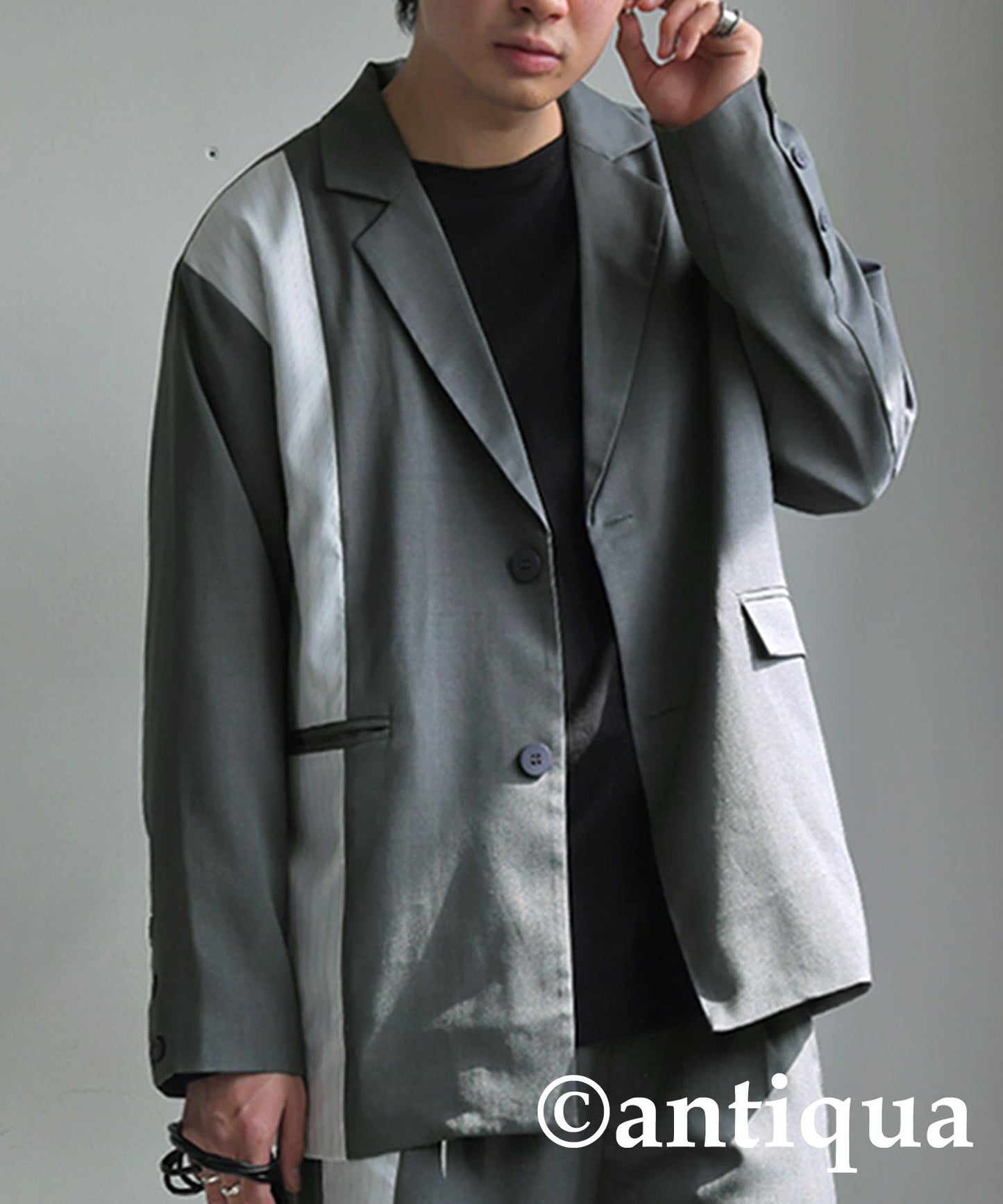 Switched Striped Jacket Men's