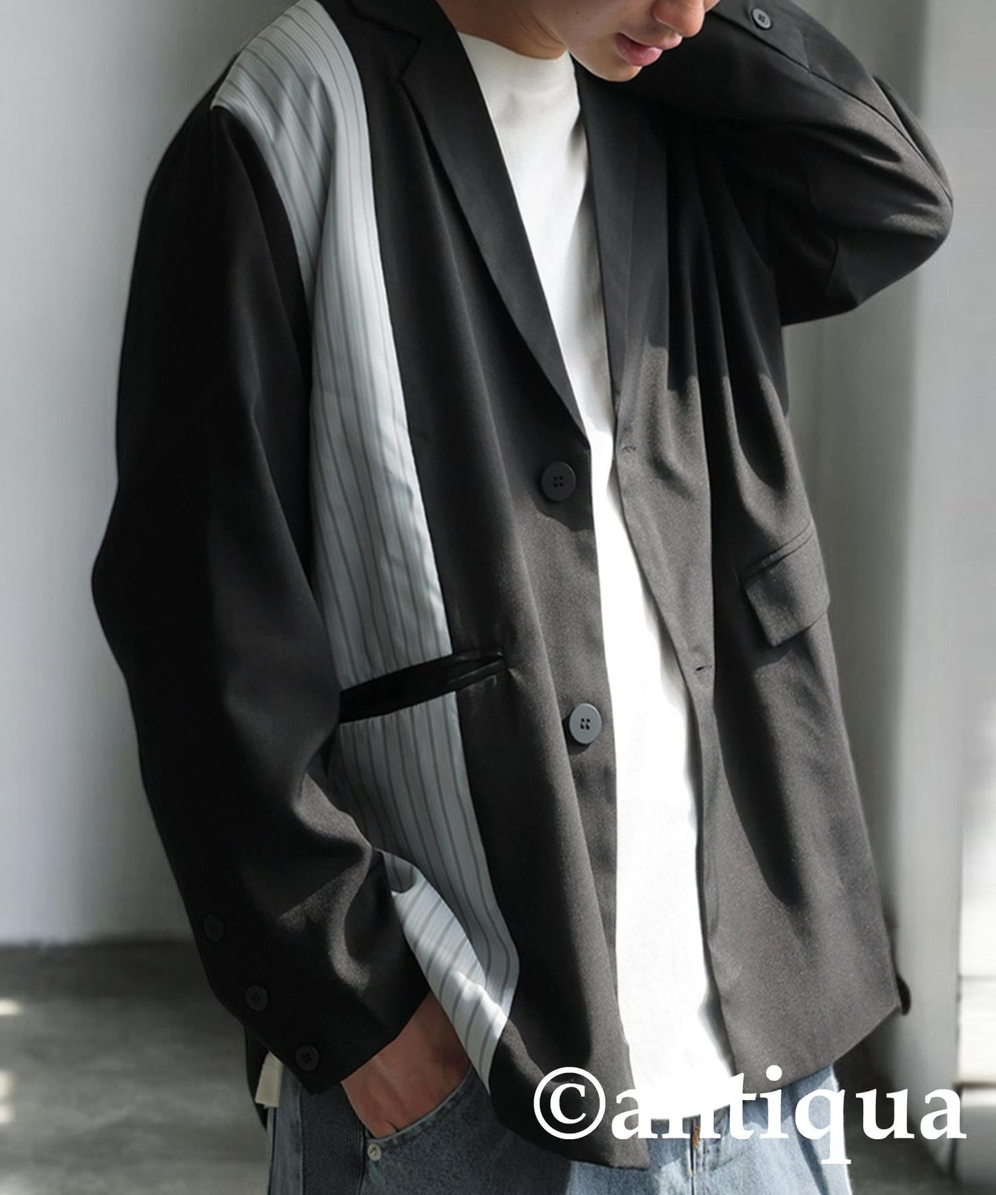 Switched Striped Jacket Men's