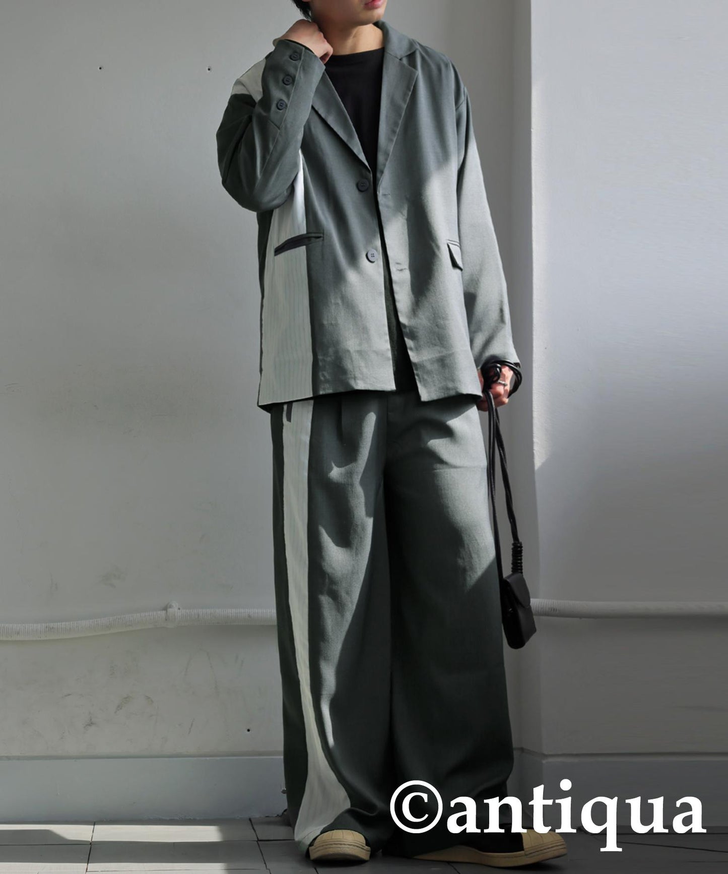 Switched Striped Jacket Men's