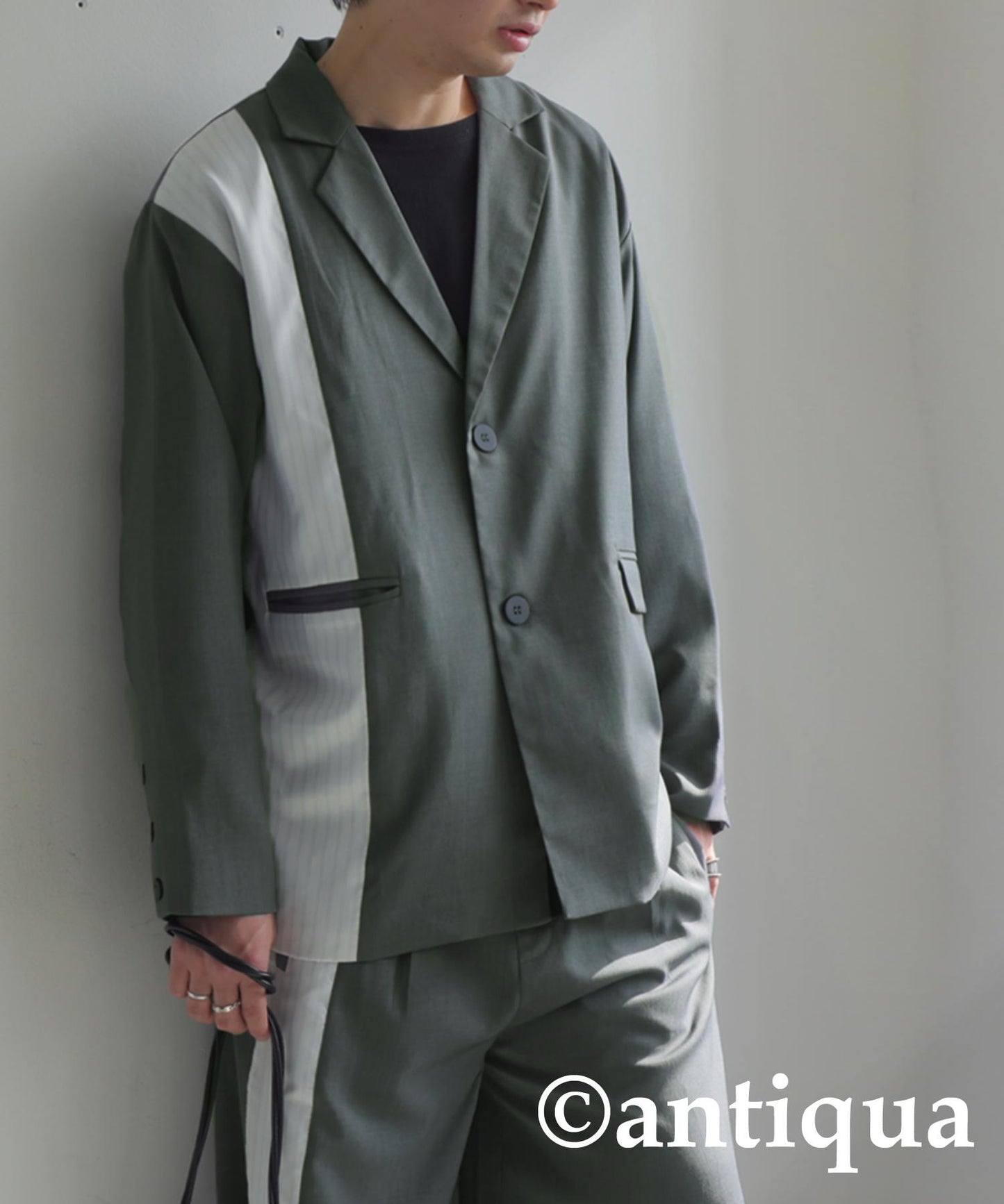 Switched Striped Jacket Men's