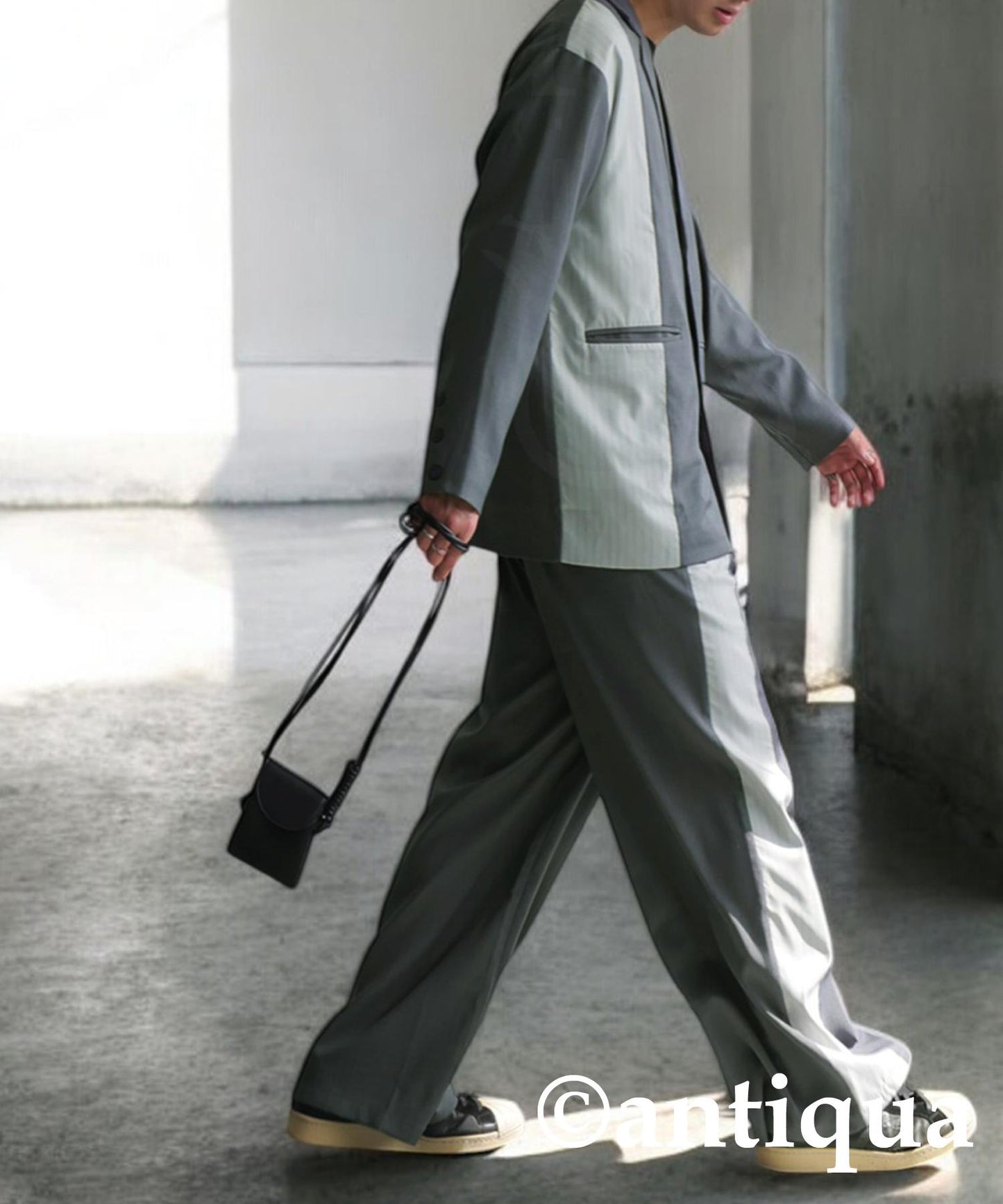 Switched Striped Jacket Men's