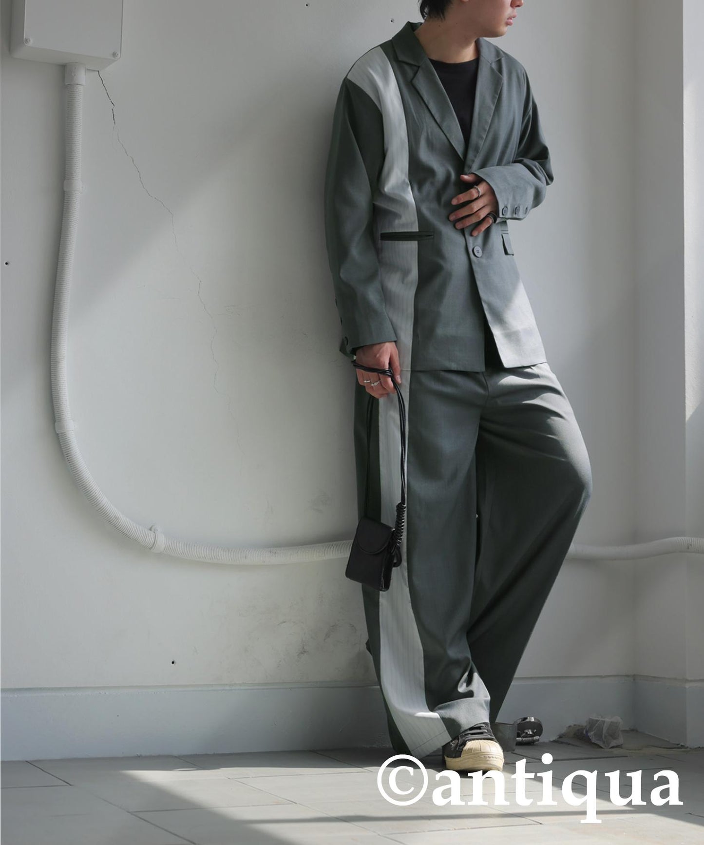 Switched Striped Jacket Men's