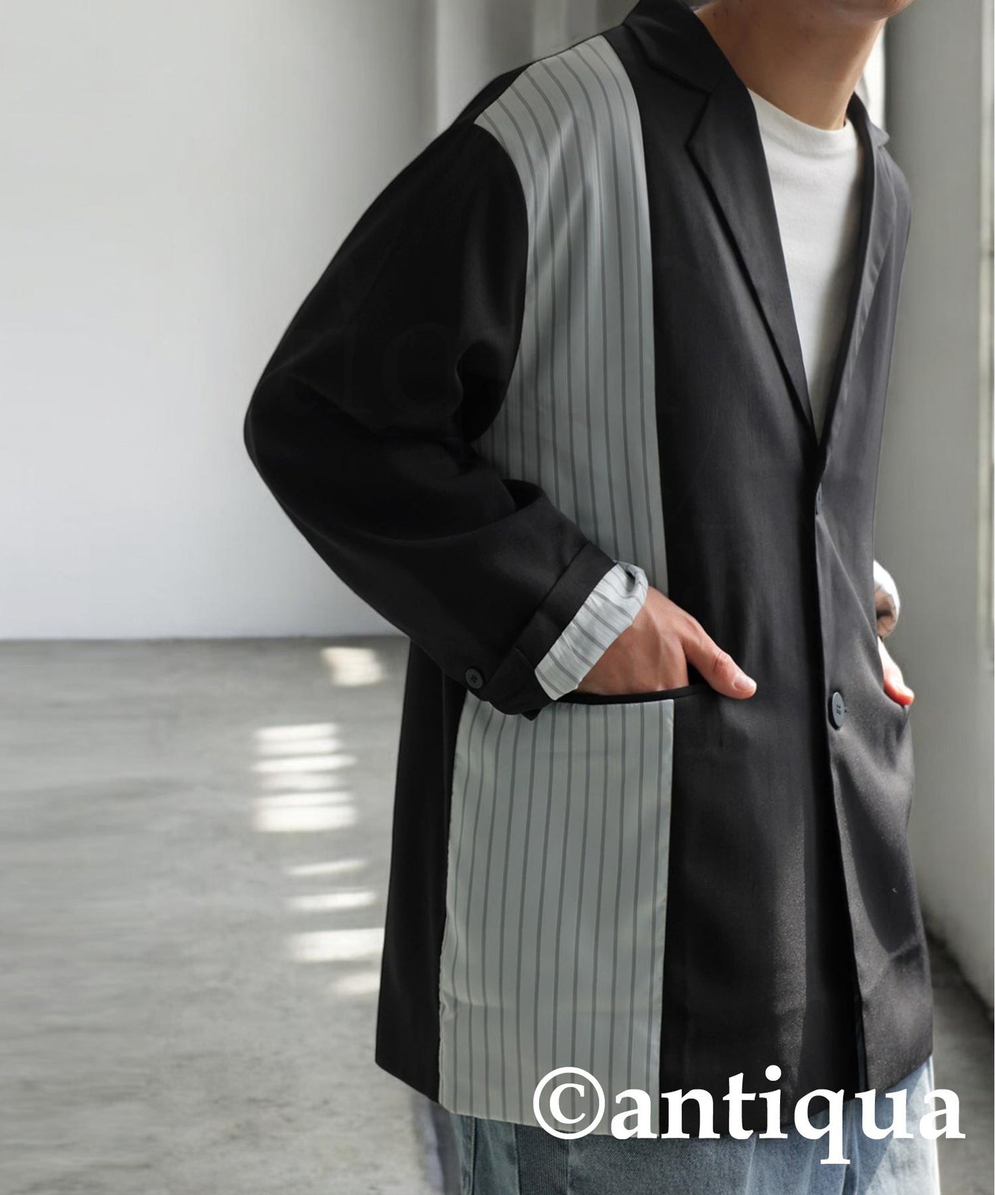 Switched Striped Jacket Men's