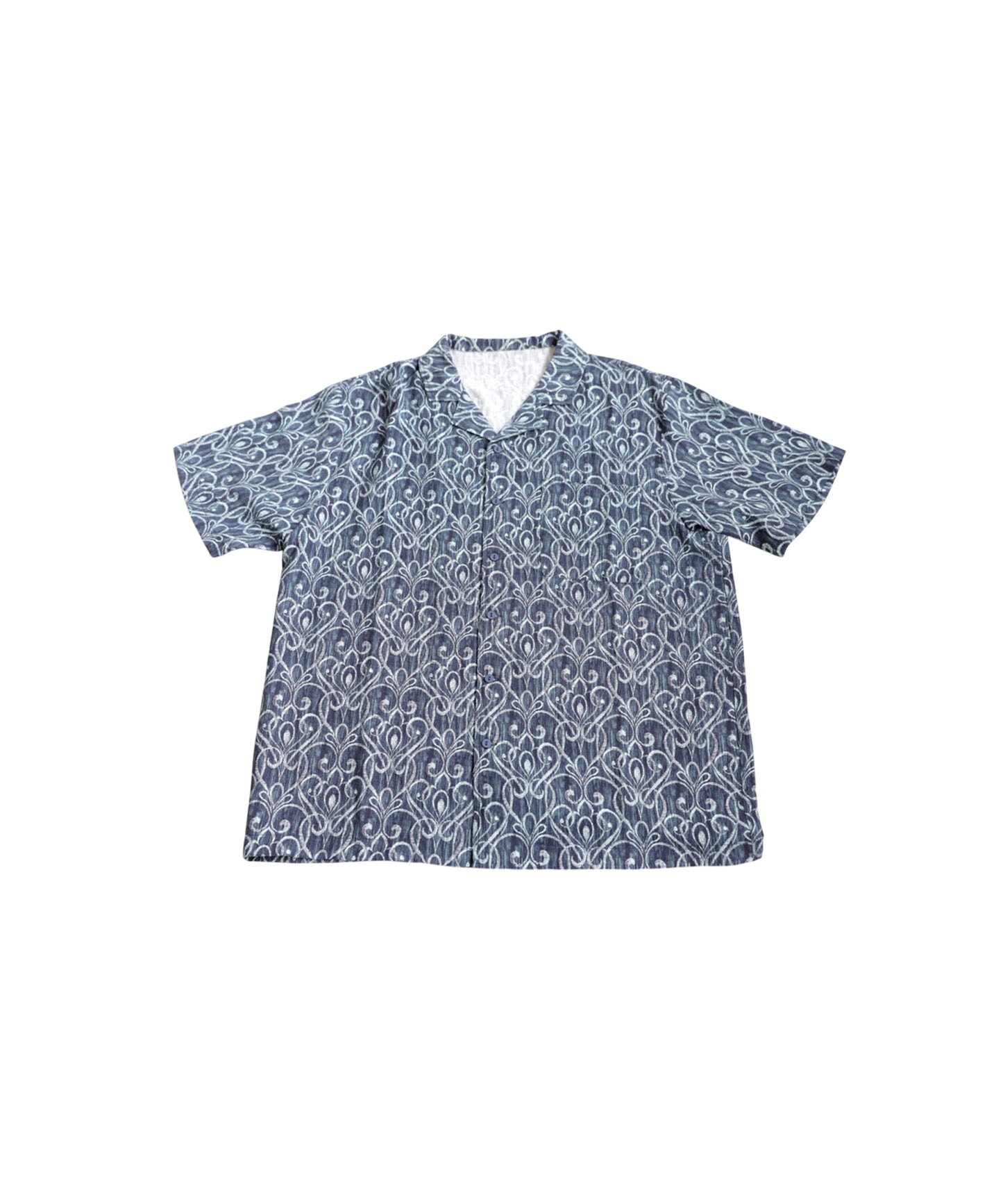 Ladies Art Pattern Open Collar Shirt