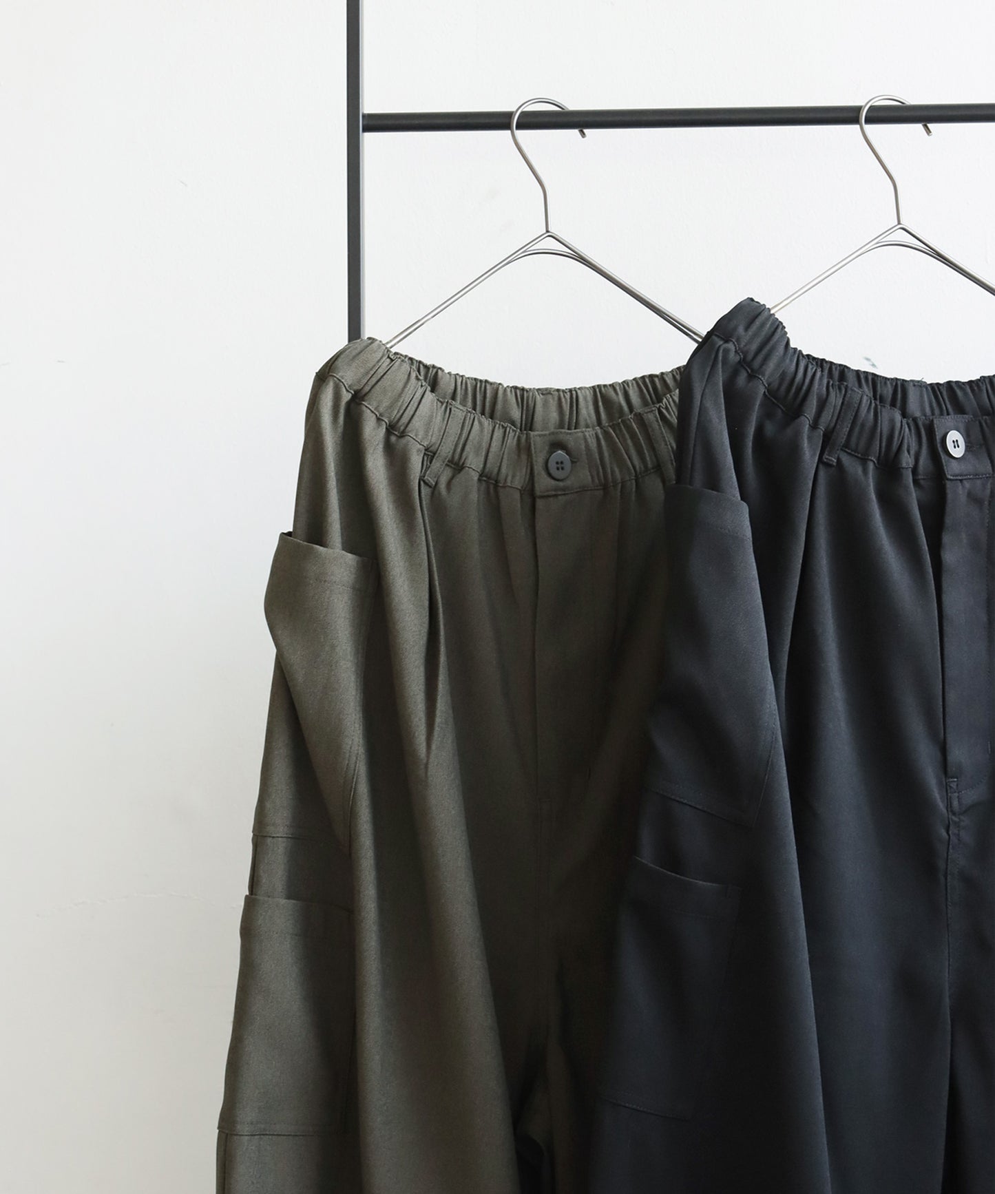 Asymmetrical Pocket Wide Pants Men's