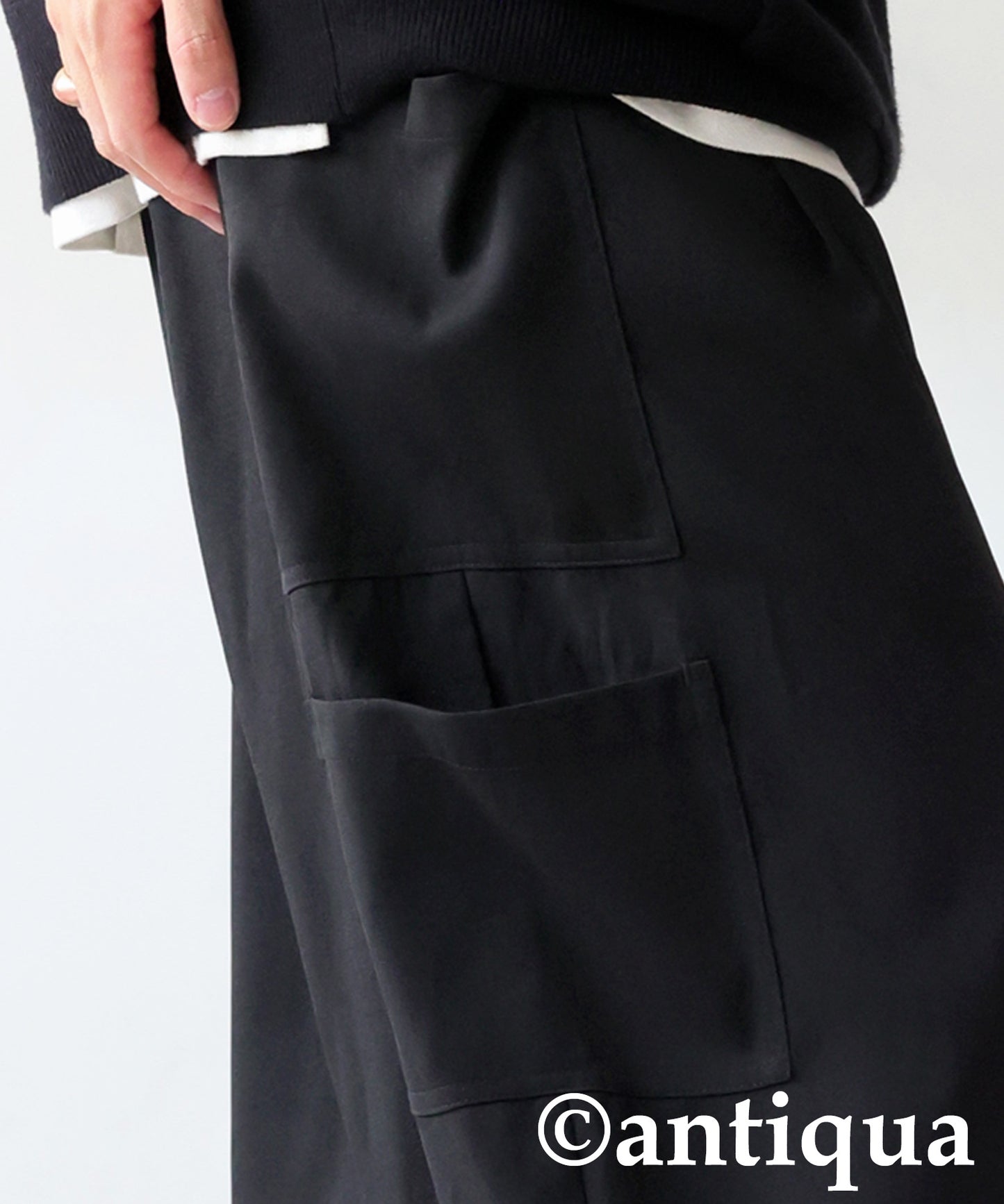 Asymmetrical Pocket Wide Pants Men's
