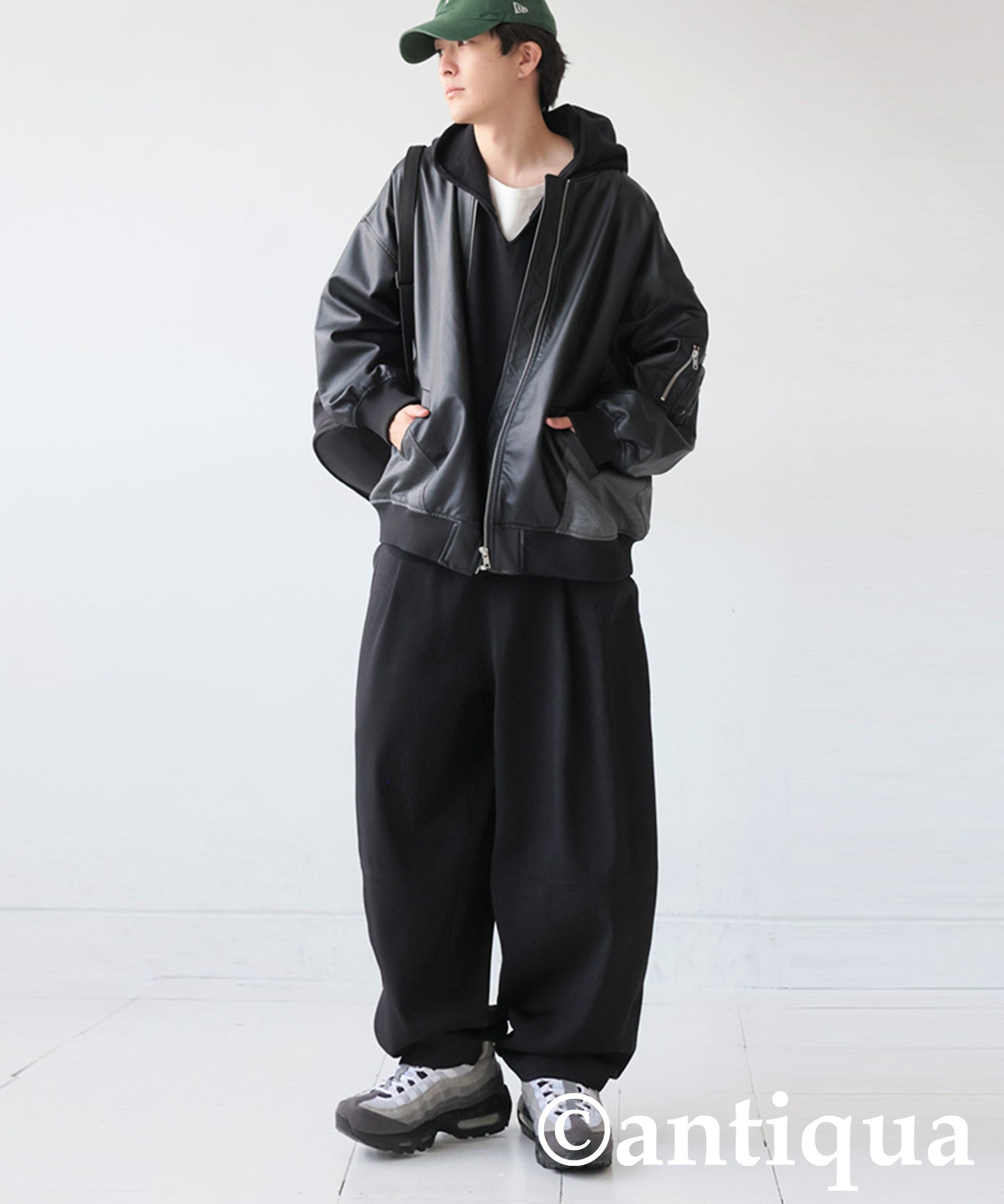 Asymmetrical Pocket Wide Pants Men's