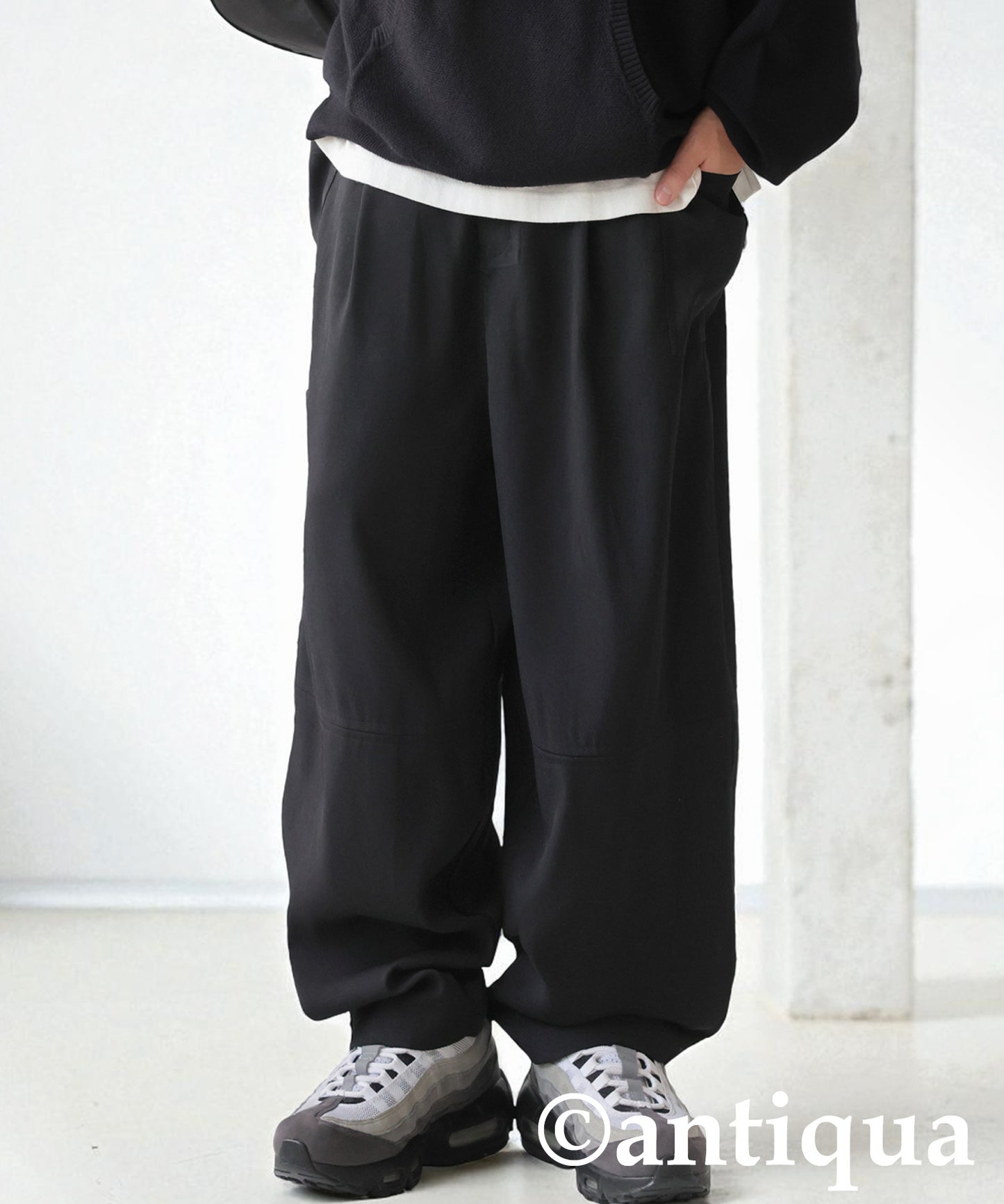 Asymmetrical Pocket Wide Pants Men's