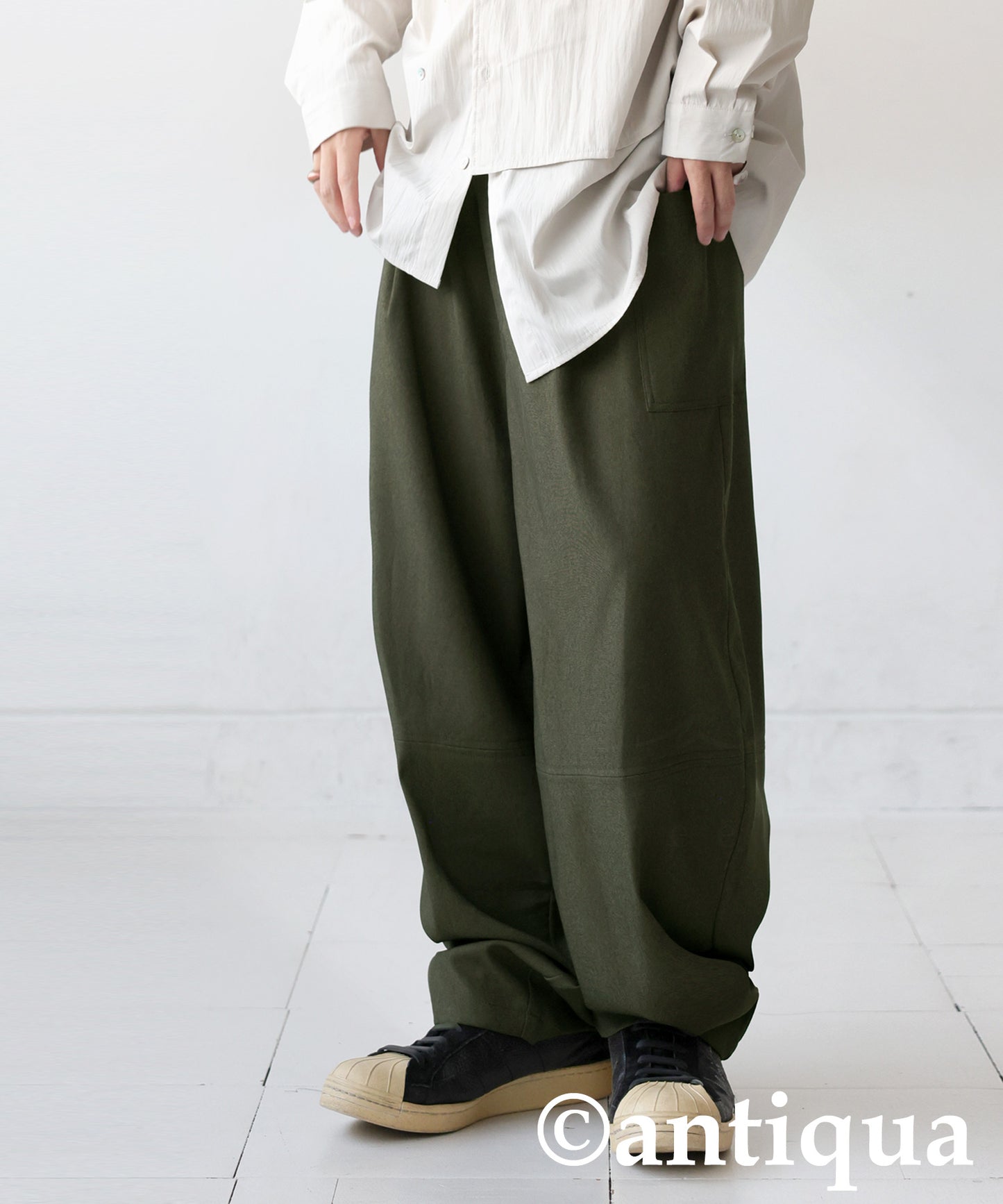 Asymmetrical Pocket Wide Pants Men's