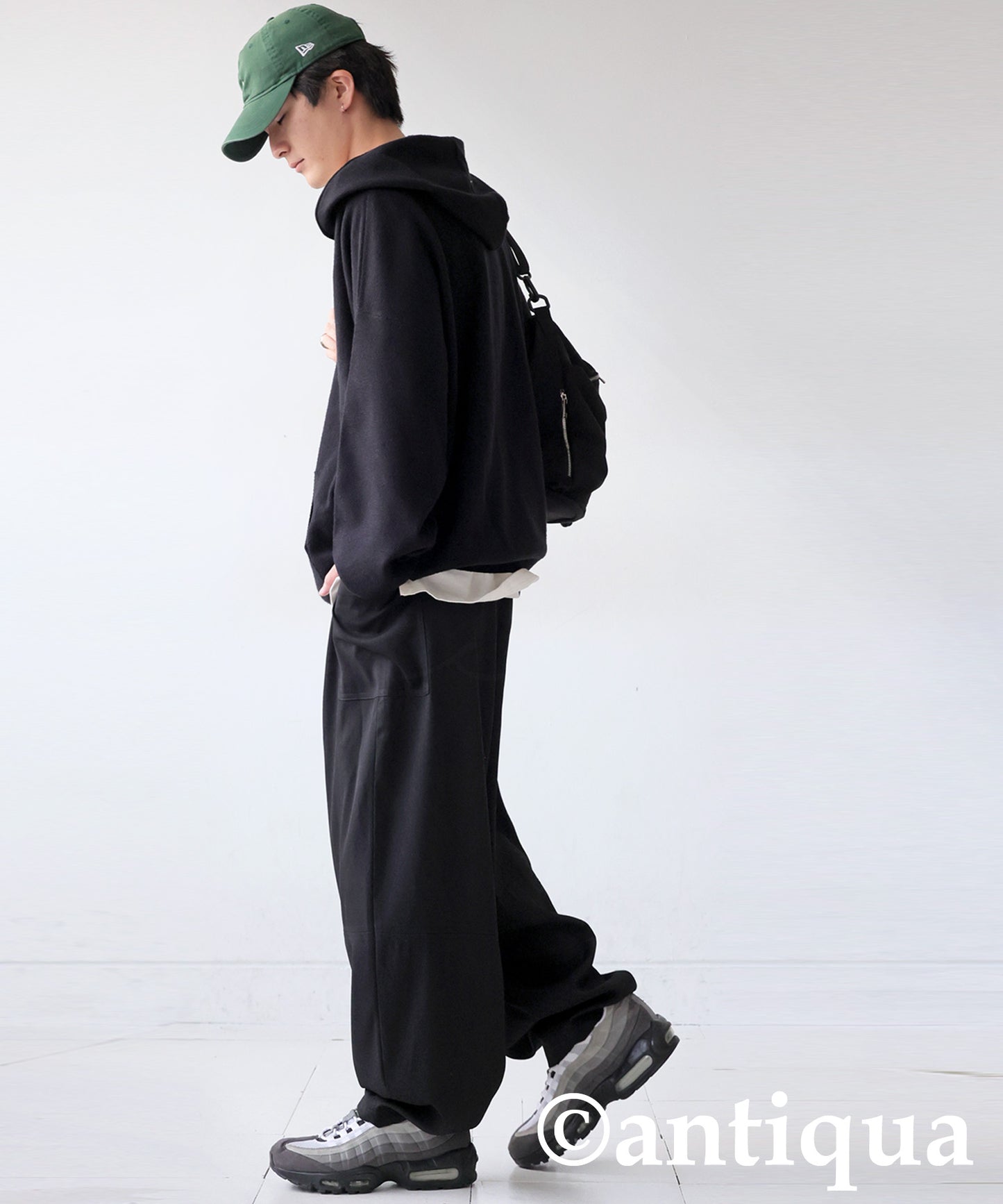 Asymmetrical Pocket Wide Pants Men's