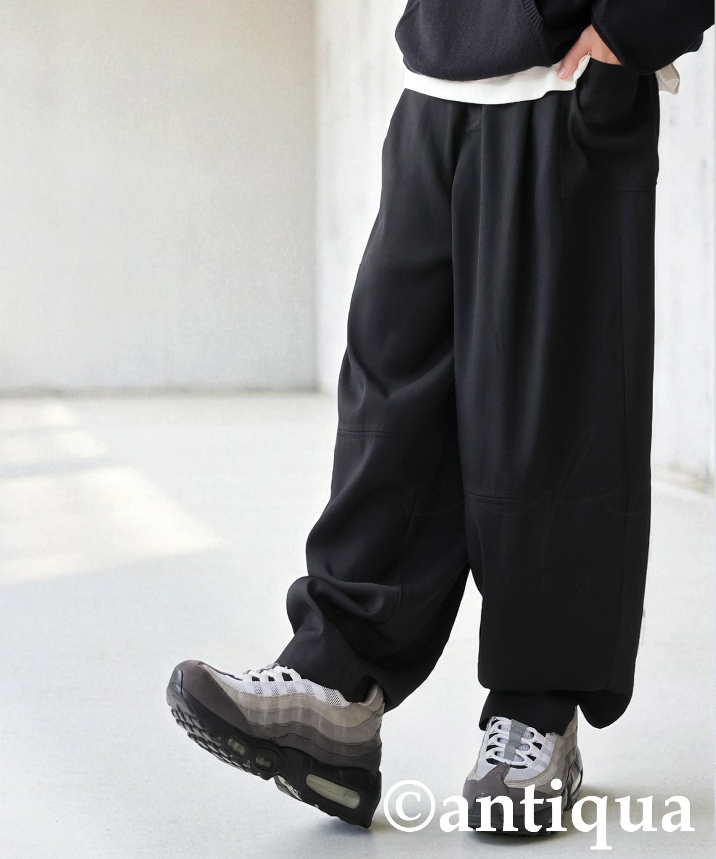 Asymmetrical Pocket Wide Pants Men's