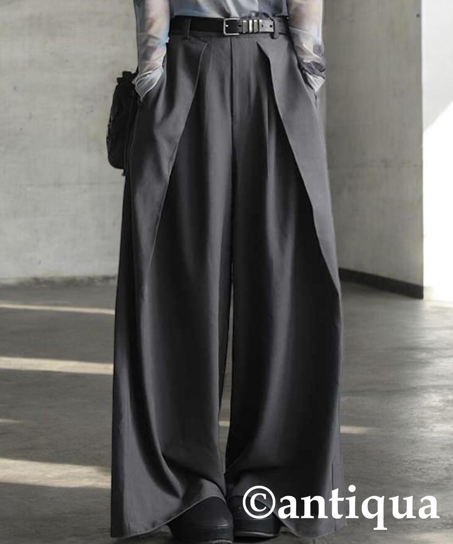 Tuck Wide Pants Ladies