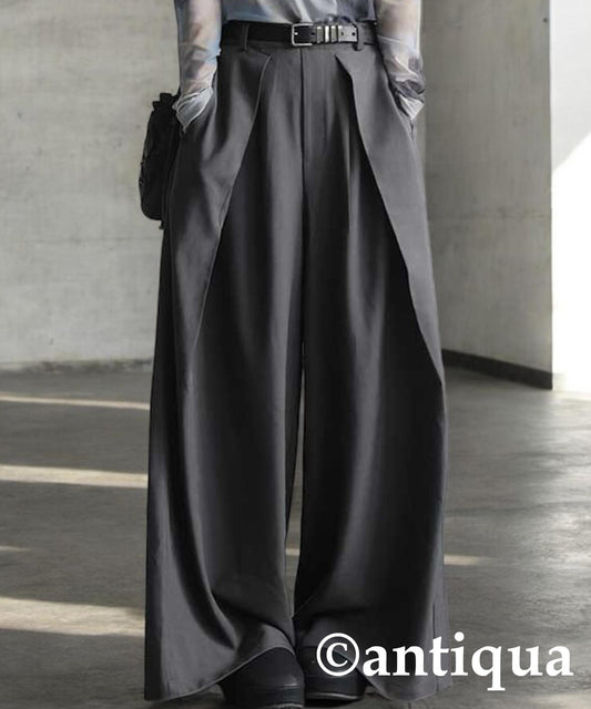 Tuck Wide Pants Ladies