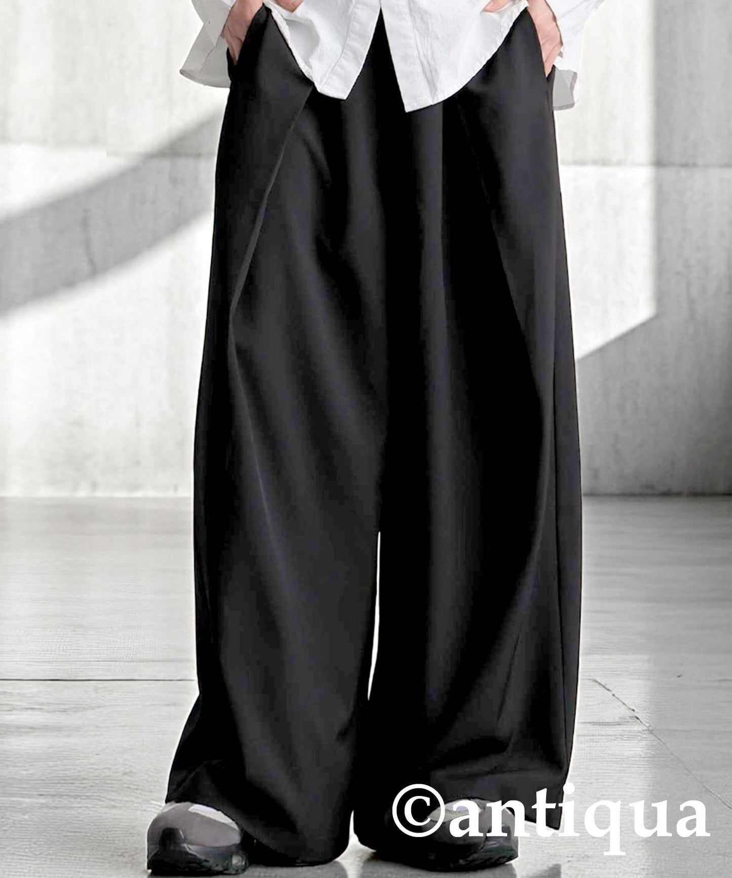 Men's Tuck Wide Pants