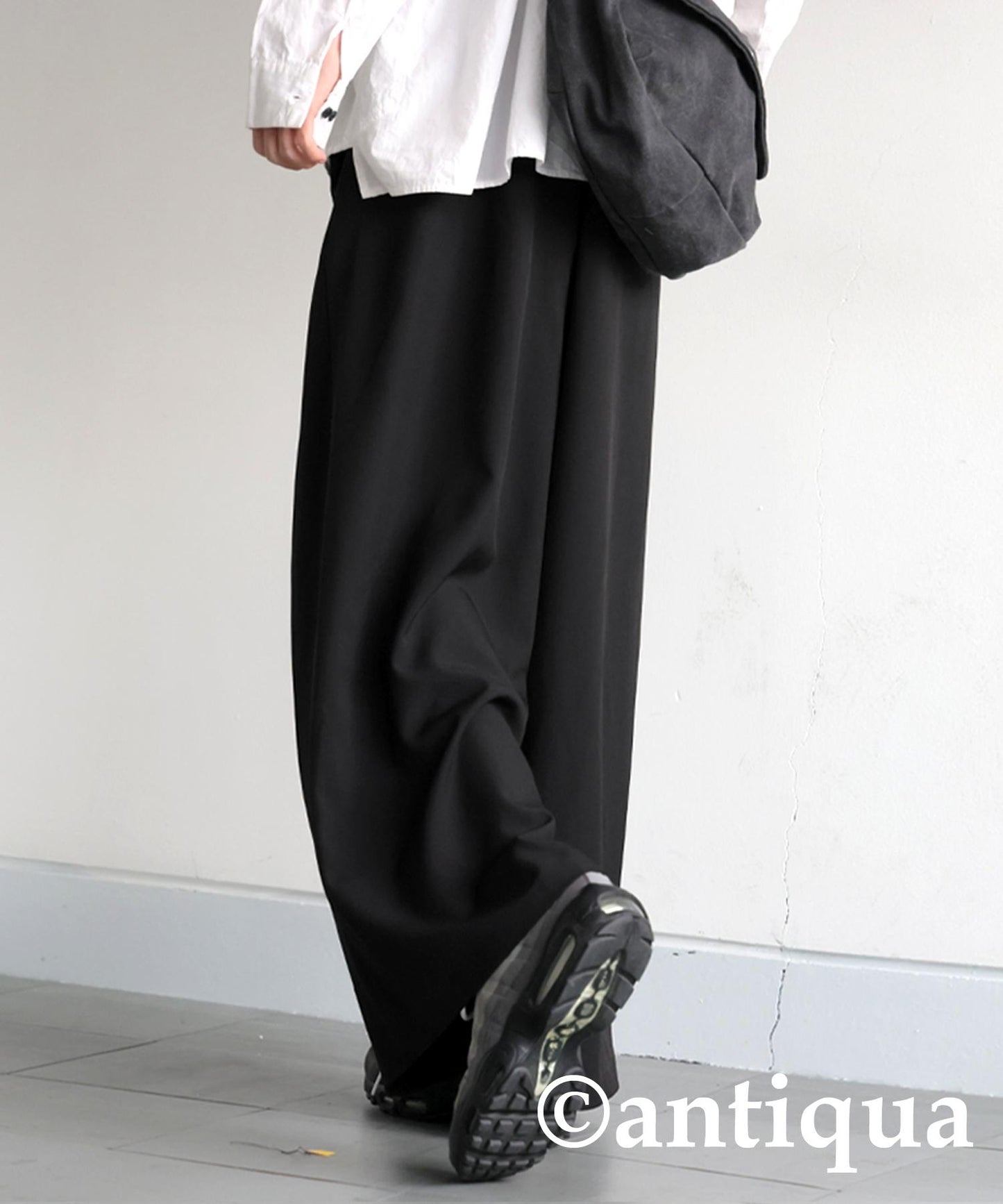 Men's Tuck Wide Pants