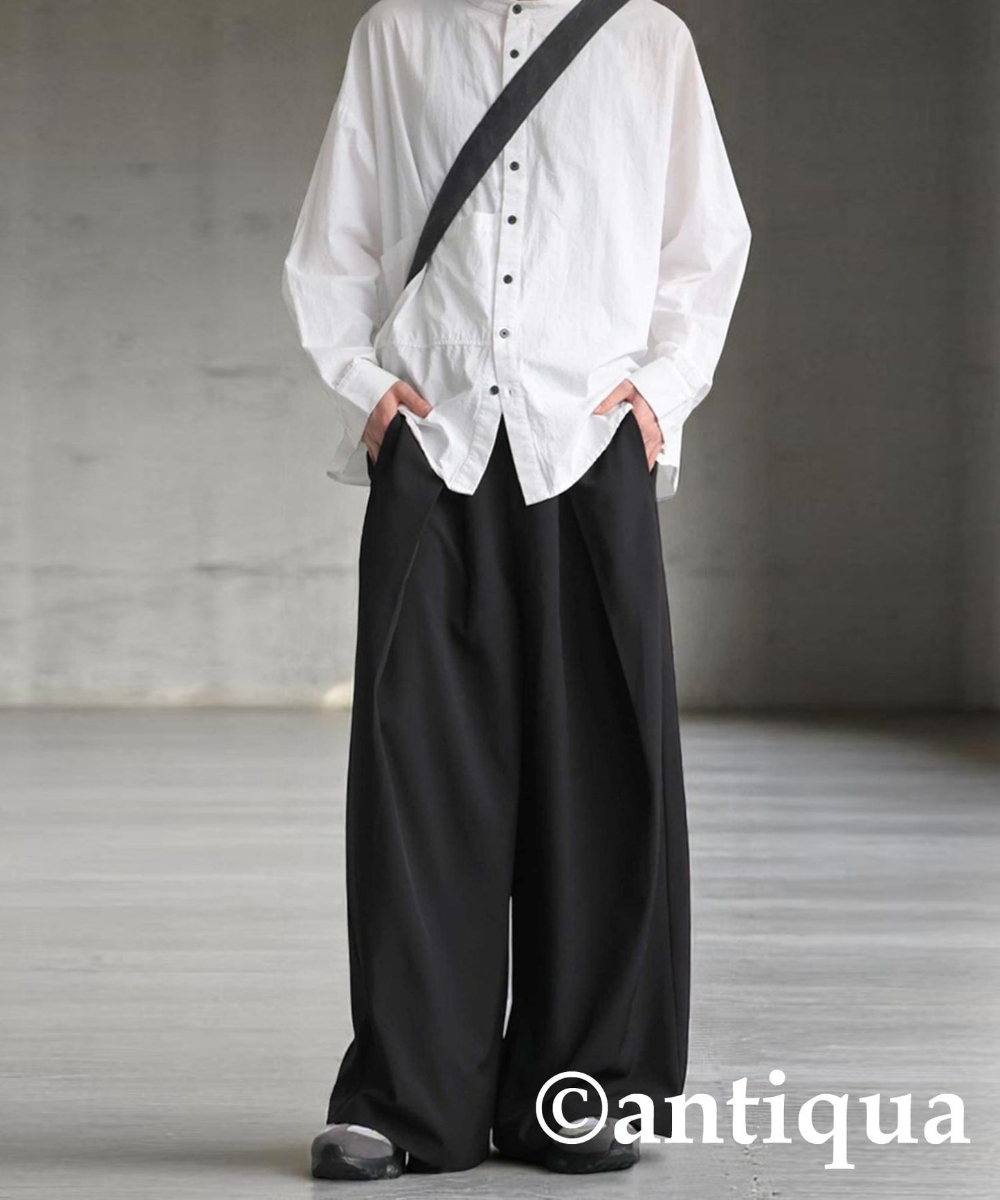 Men's Tuck Wide Pants