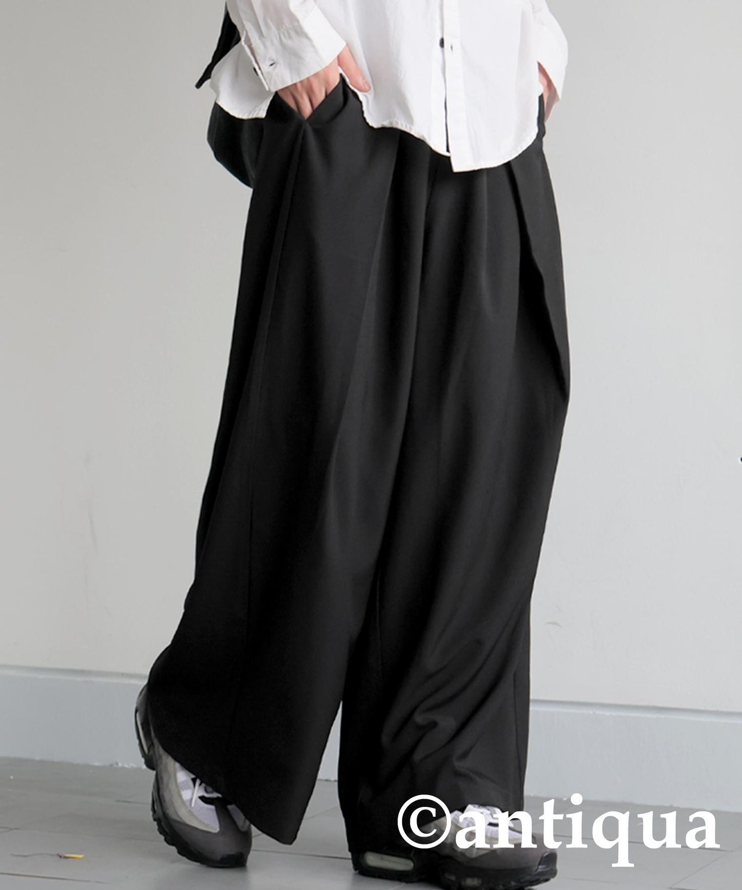 Men's Tuck Wide Pants