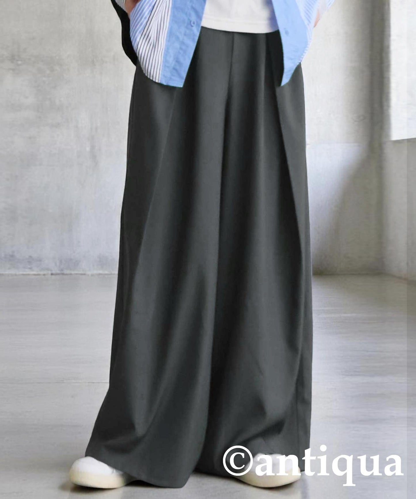 Men's Tuck Wide Pants