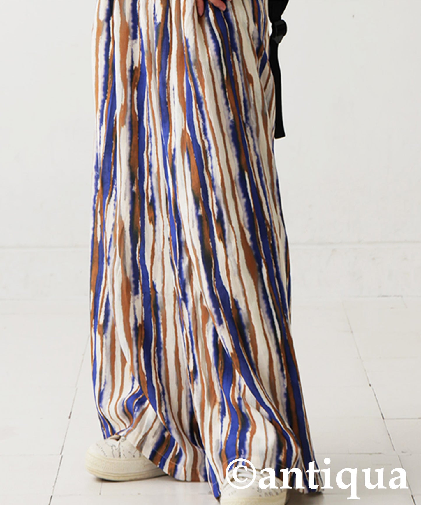 Ladies Art Print Wide Pants