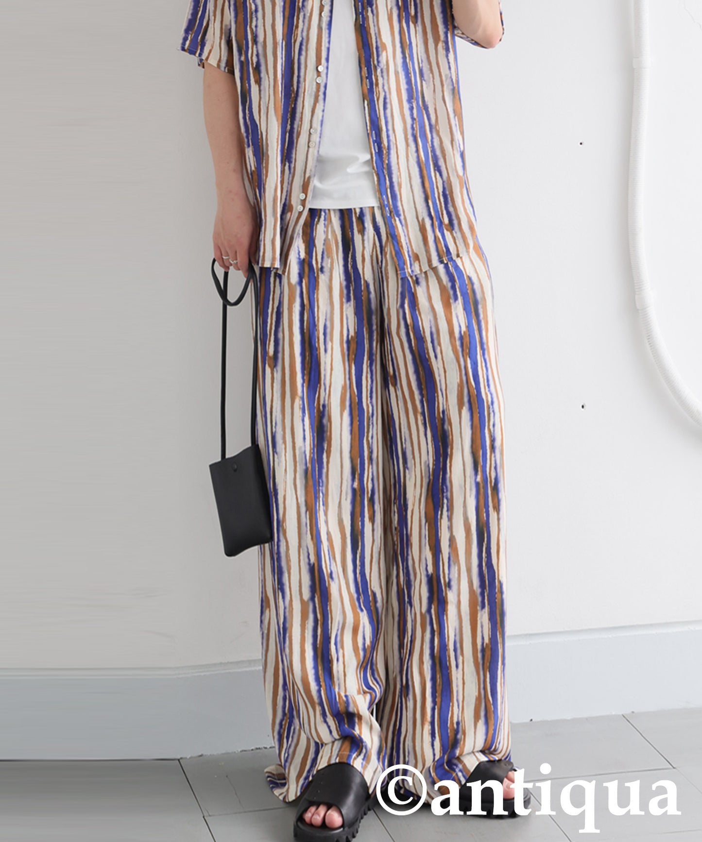 Men's Art Print Wide Pants