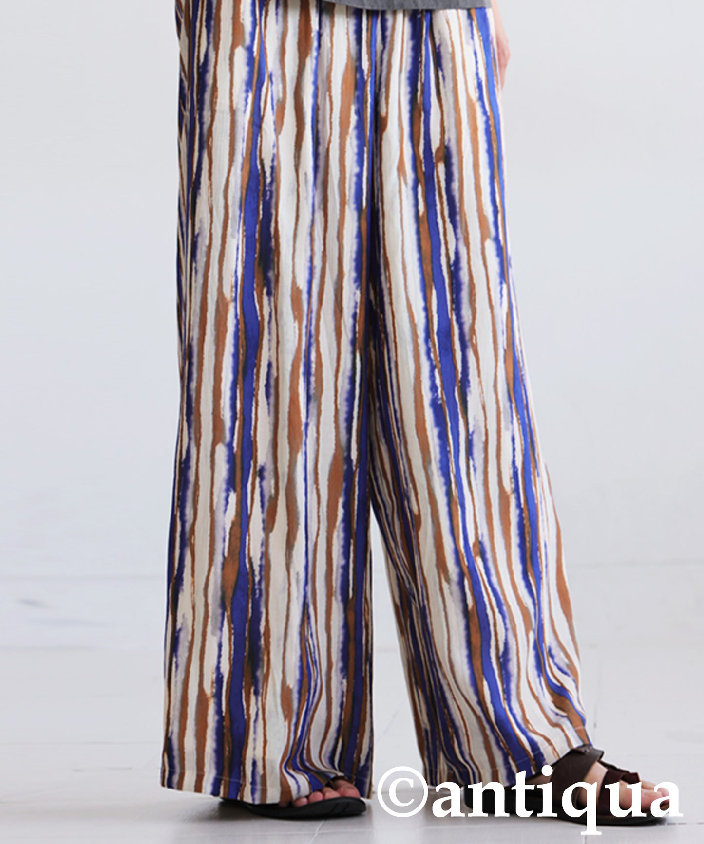 Men's Art Print Wide Pants