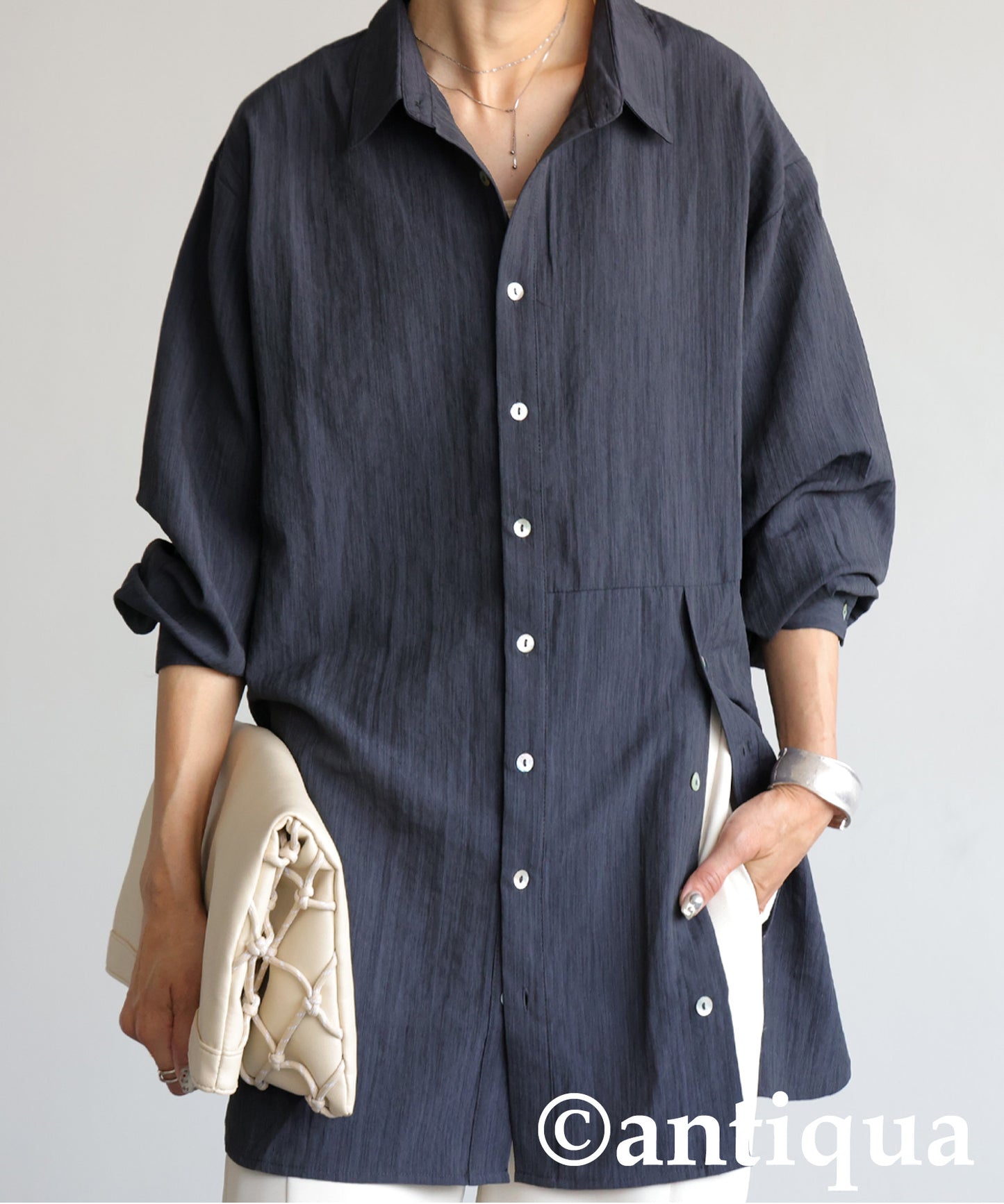 Asymmetrical Design Shirt Ladies