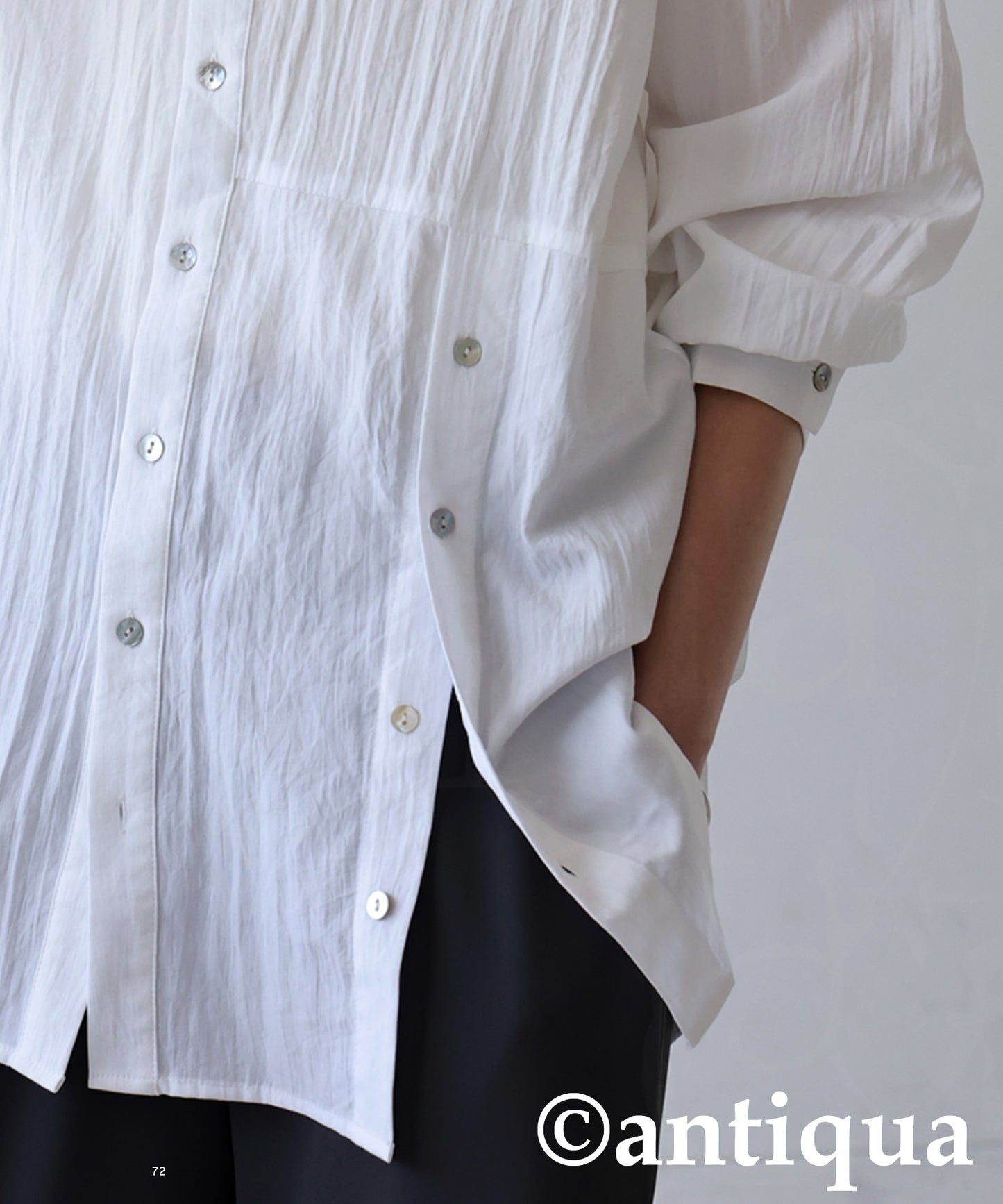 Asymmetrical Design Shirt Ladies