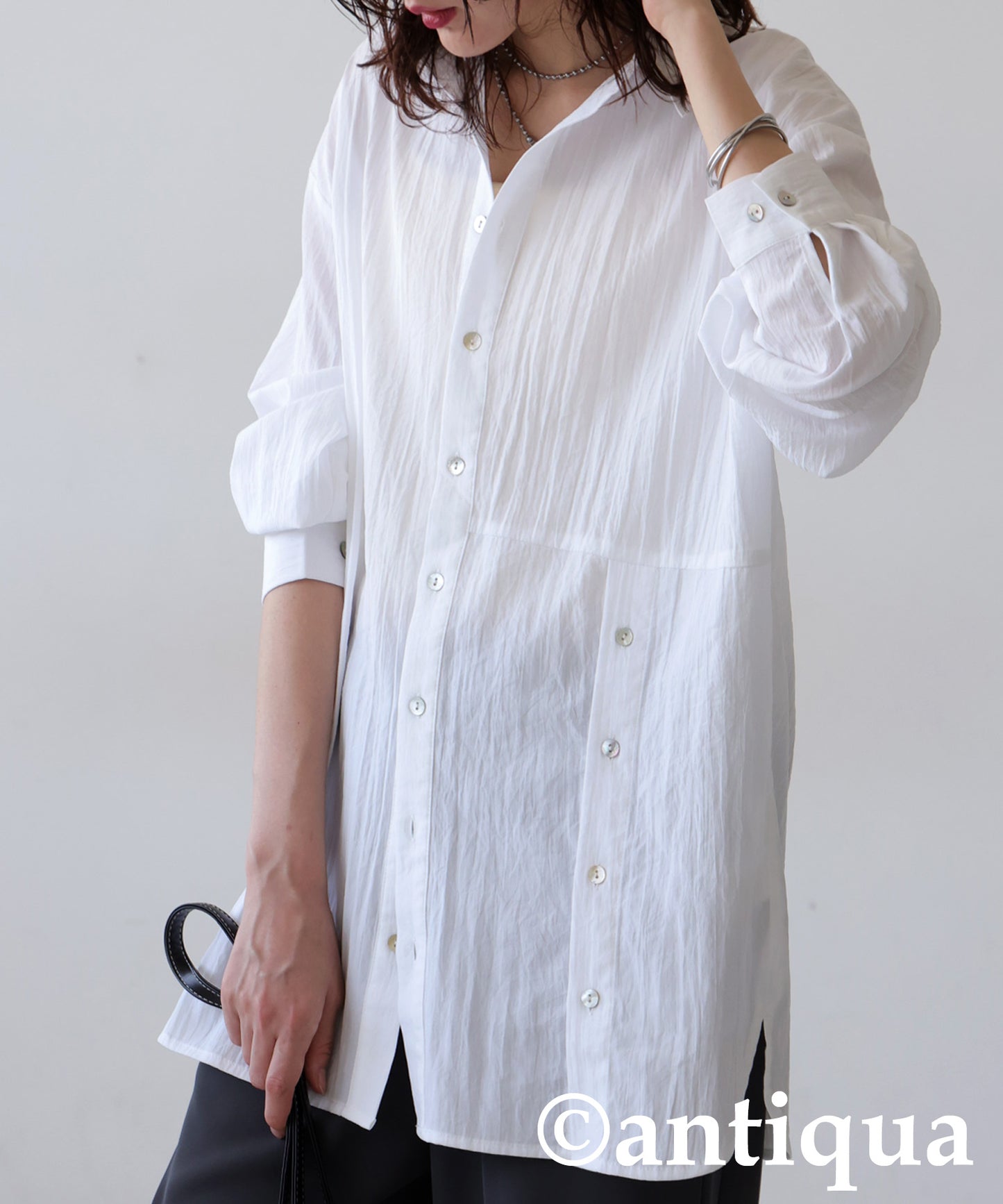 Asymmetrical Design Shirt Ladies