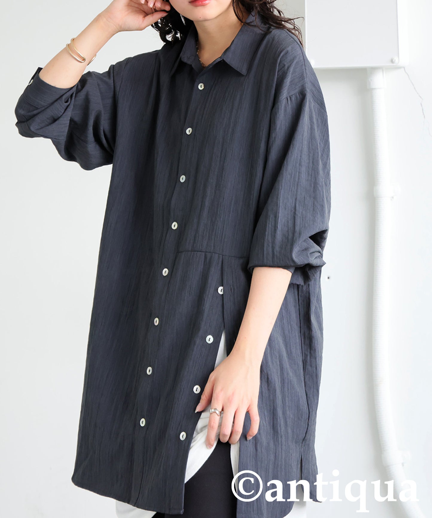 Asymmetrical Design Shirt Ladies