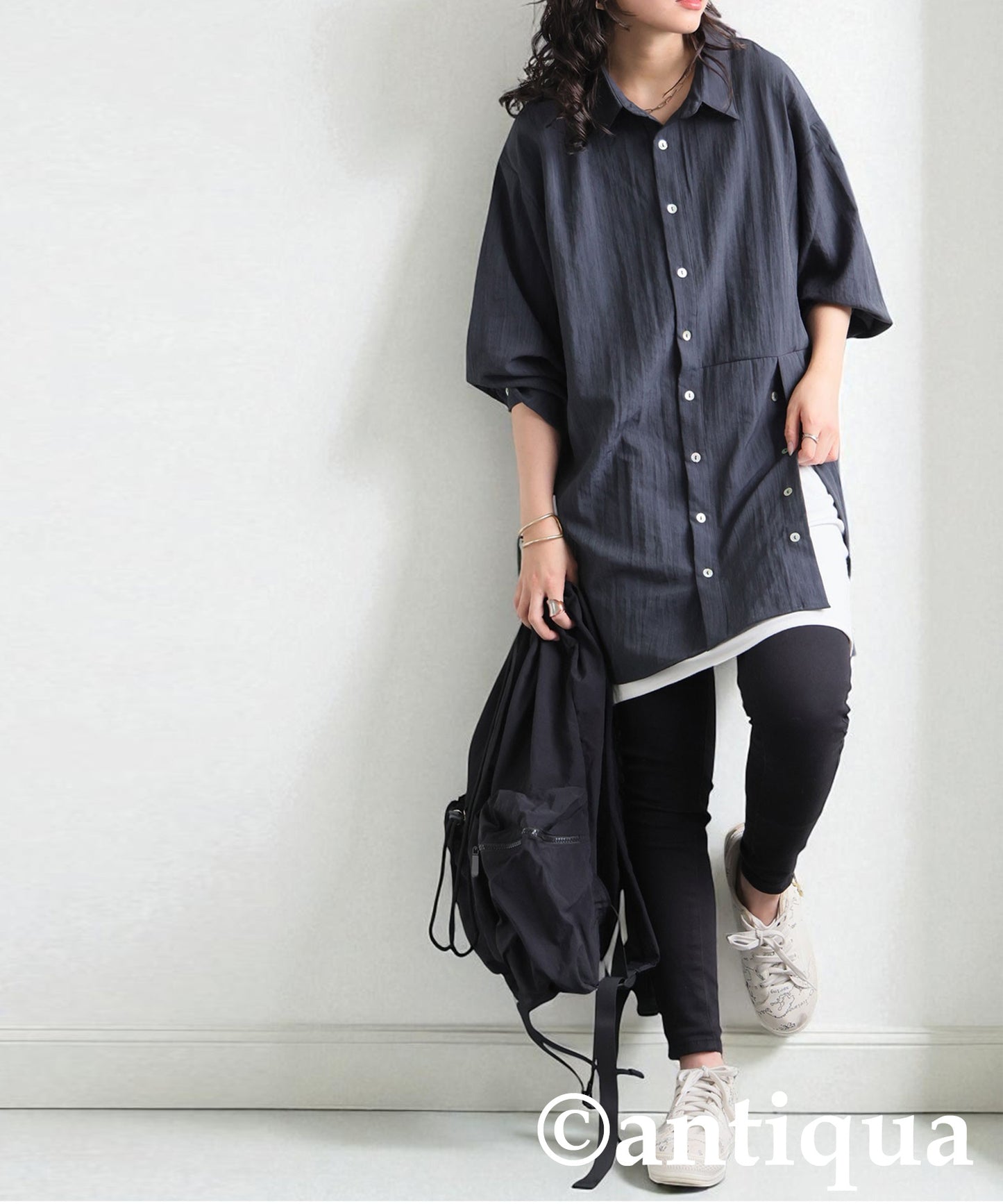 Asymmetrical Design Shirt Ladies