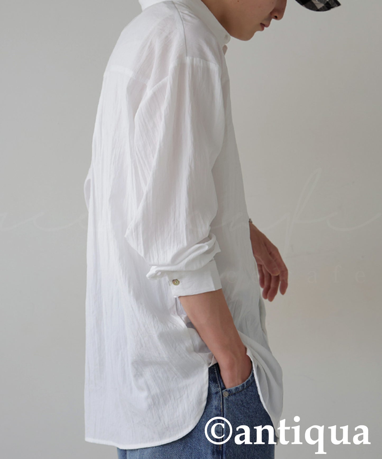 Asymmetrical Design Shirt Men's