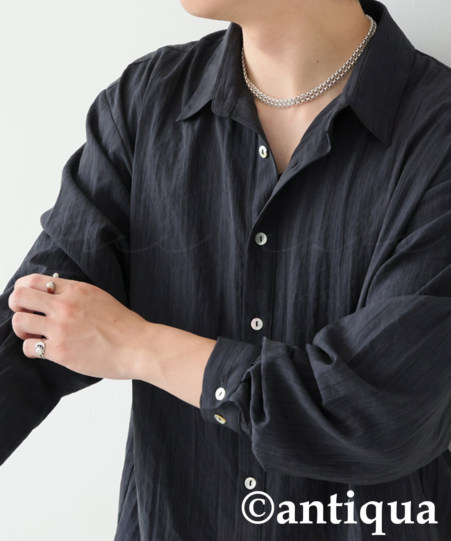 Asymmetrical Design Shirt Men's
