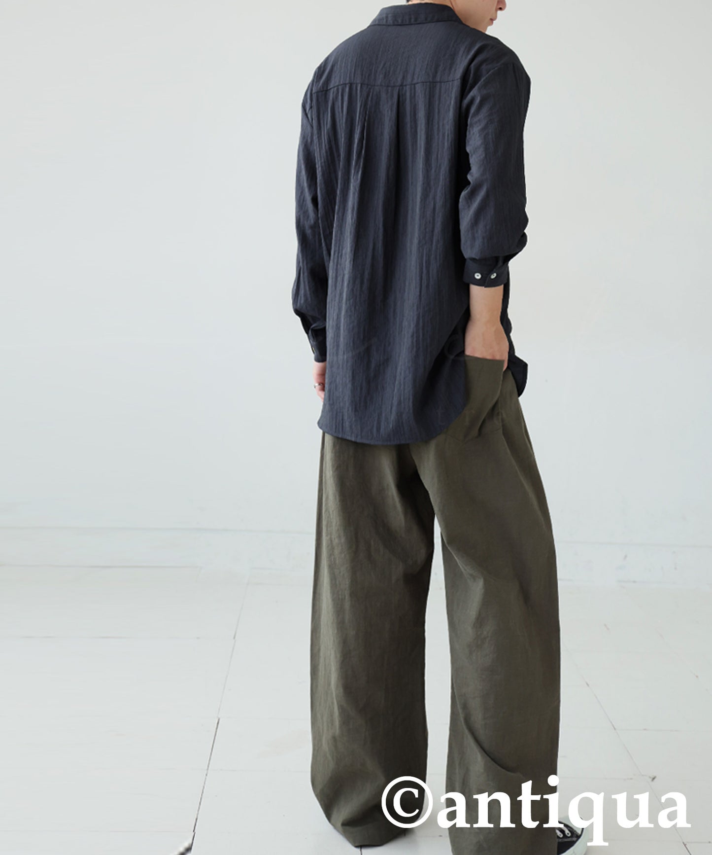 Asymmetrical Design Shirt Men's