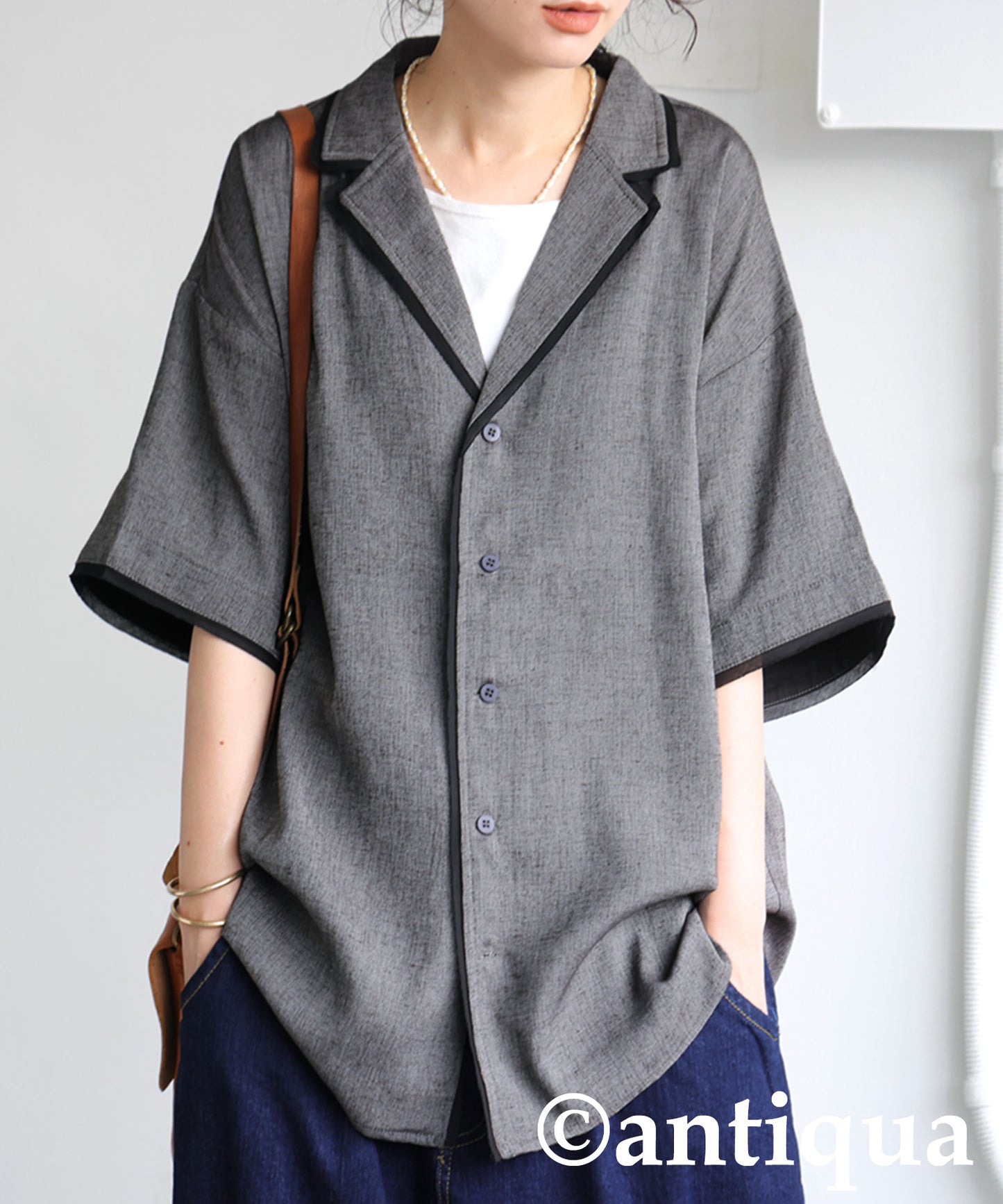 Ladies Piping Design Shirt