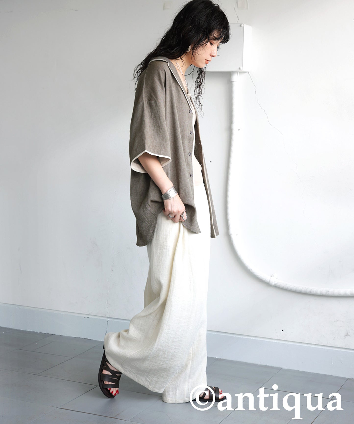 Ladies Piping Design Shirt