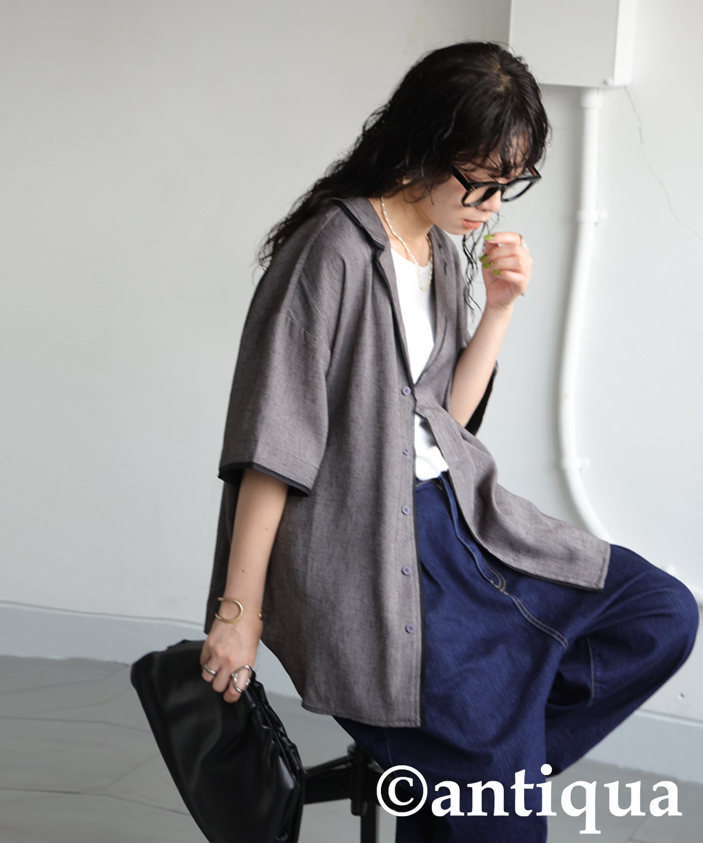 Ladies Piping Design Shirt