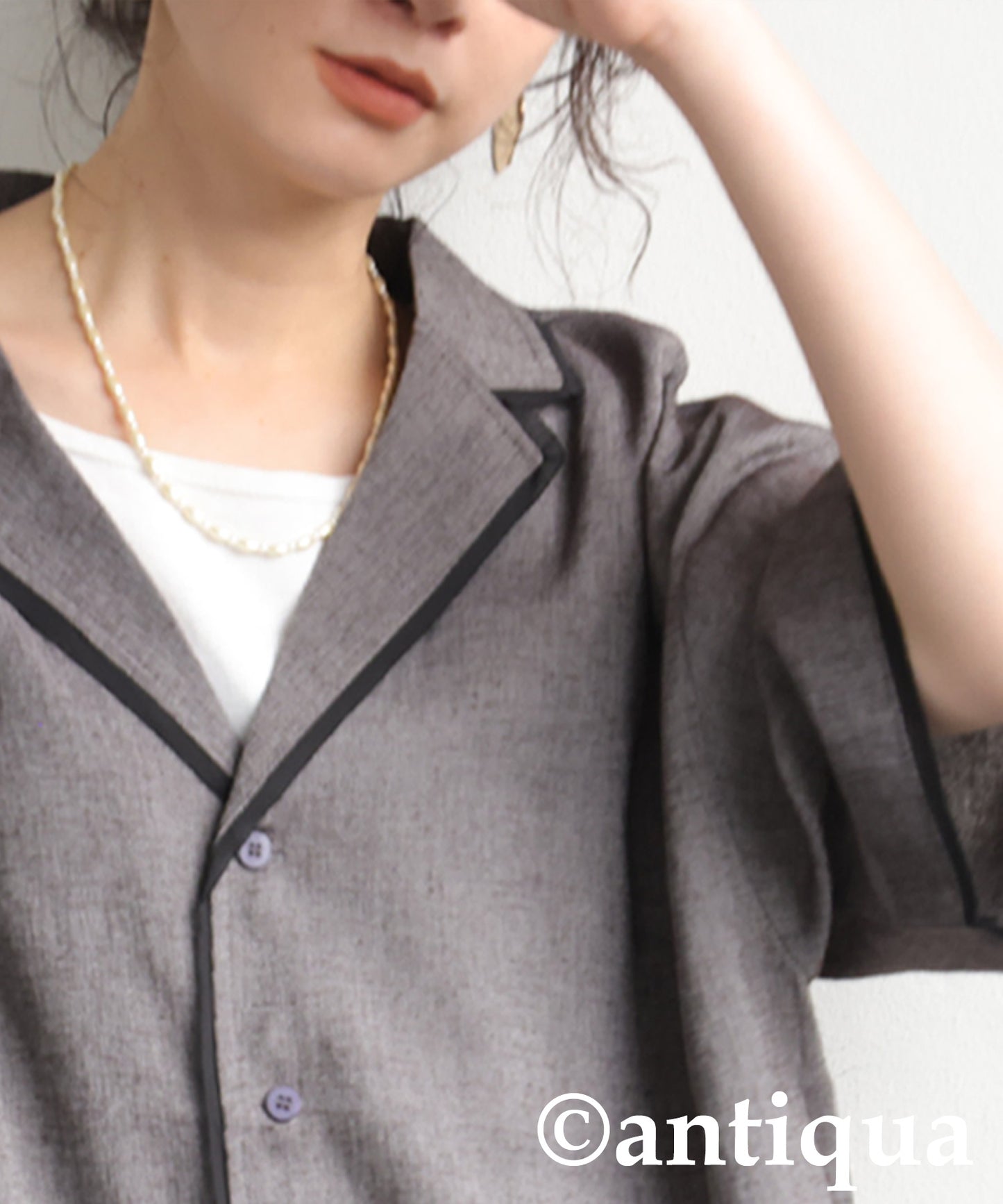 Ladies Piping Design Shirt