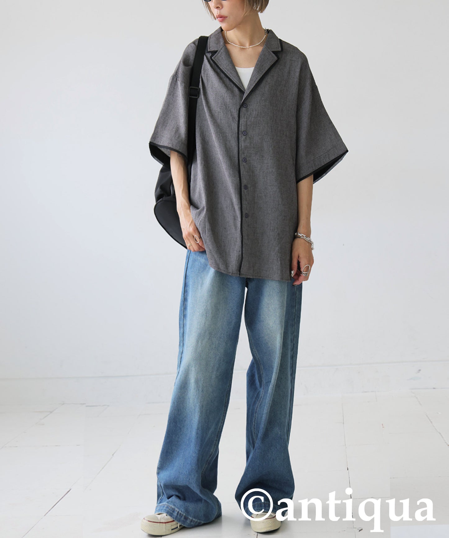 Ladies Piping Design Shirt