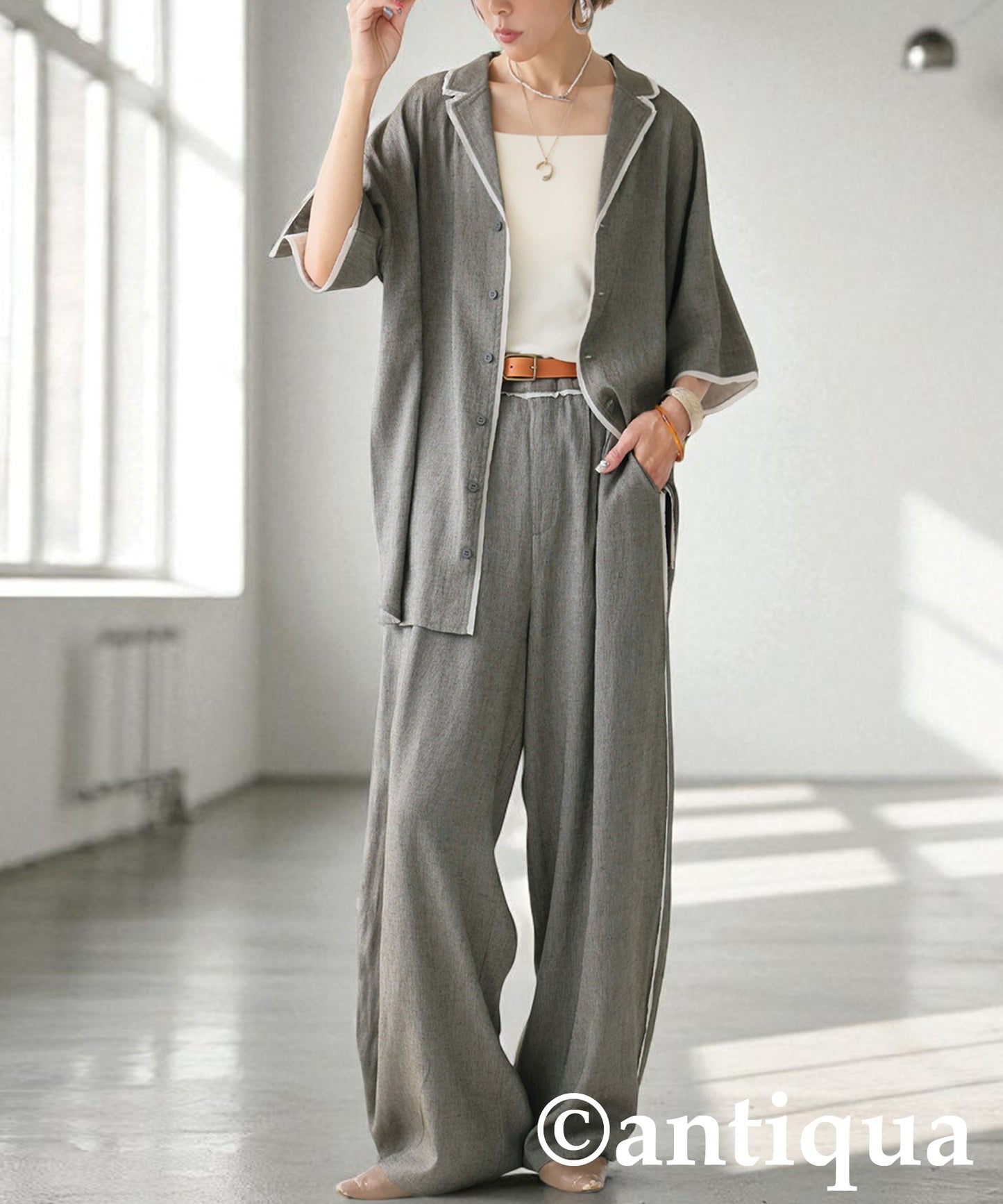 Ladies Piping Design Shirt