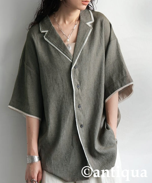 Ladies Piping Design Shirt