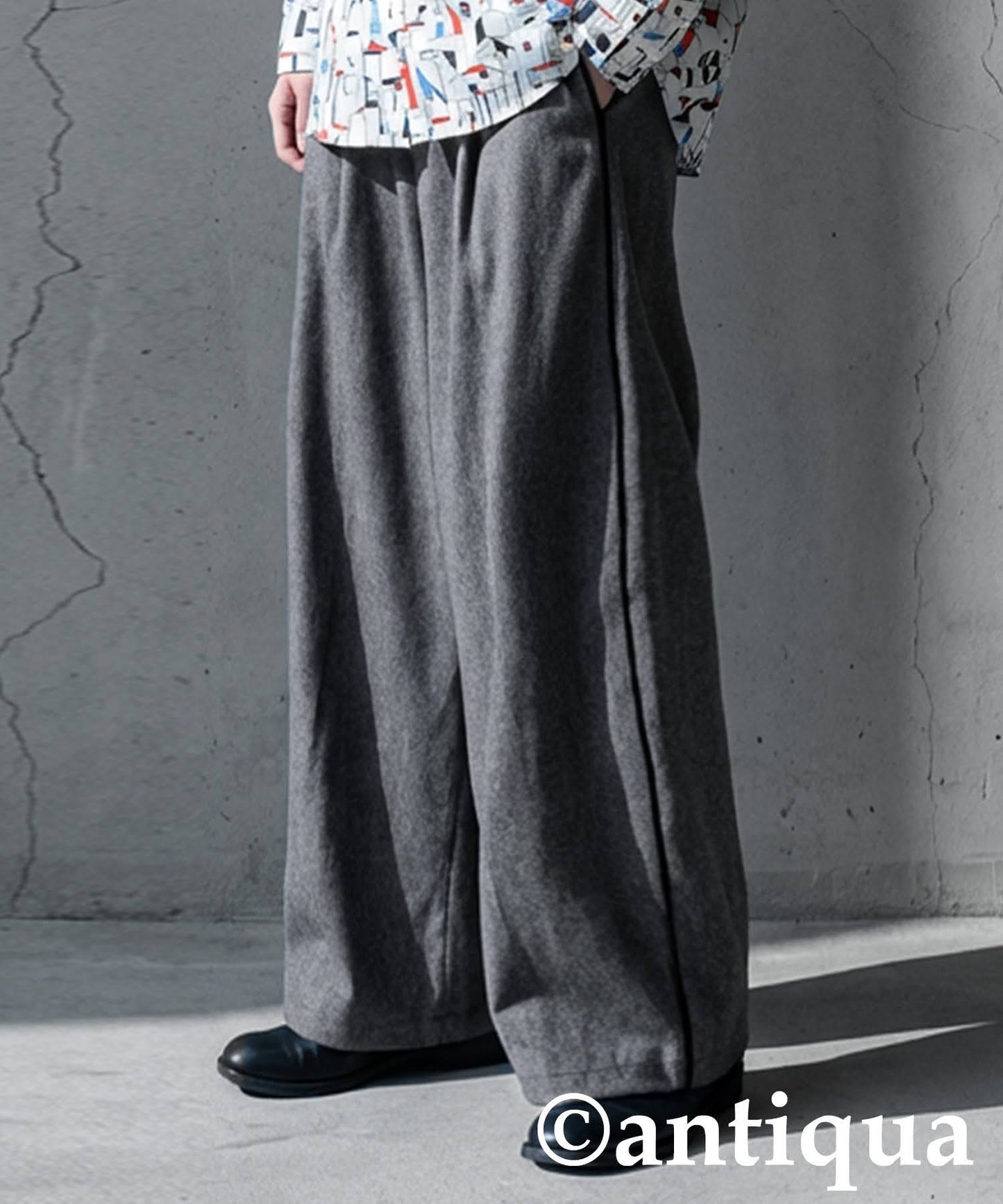 Piping Wide Pants Men's