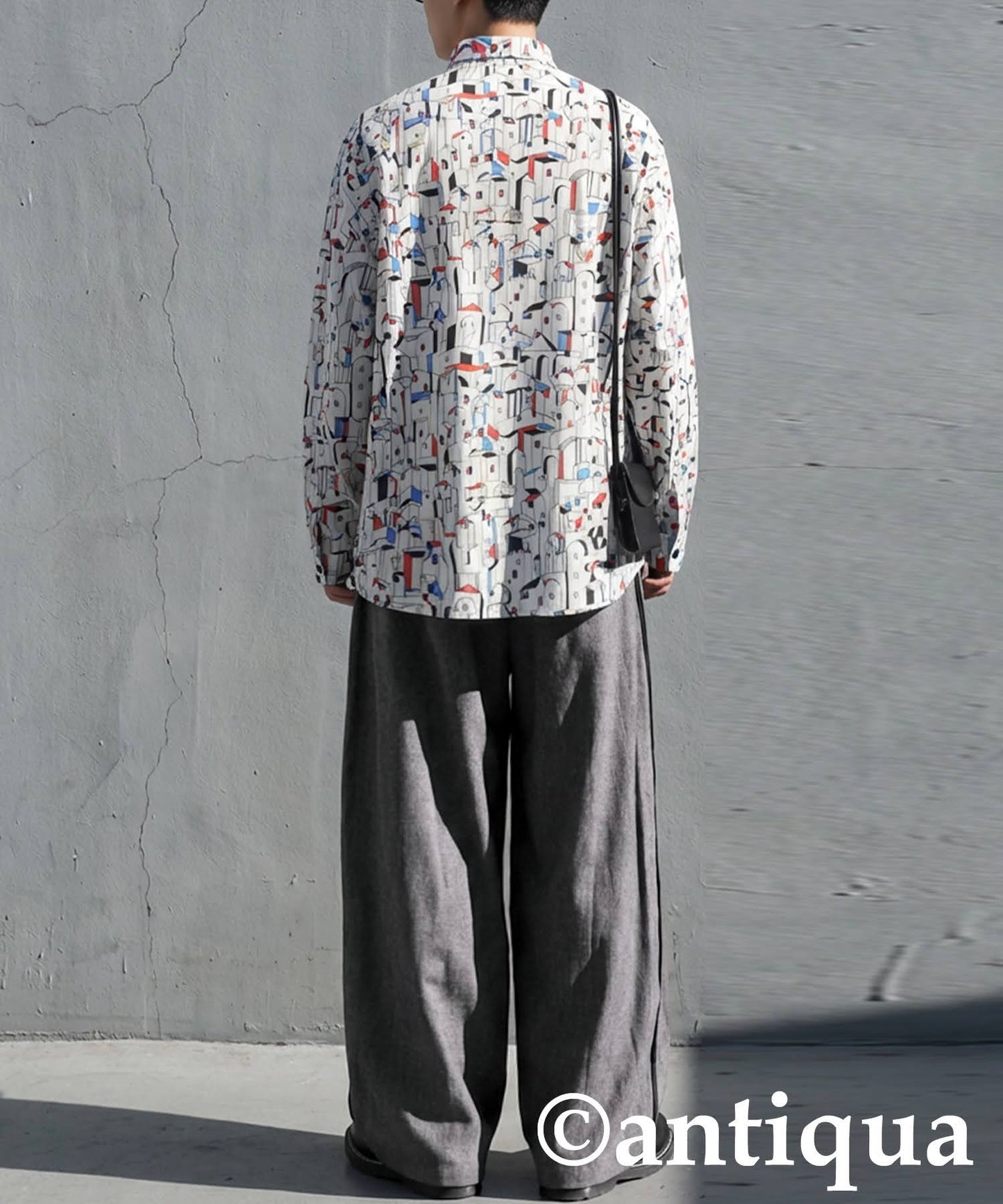 Piping Wide Pants Men's